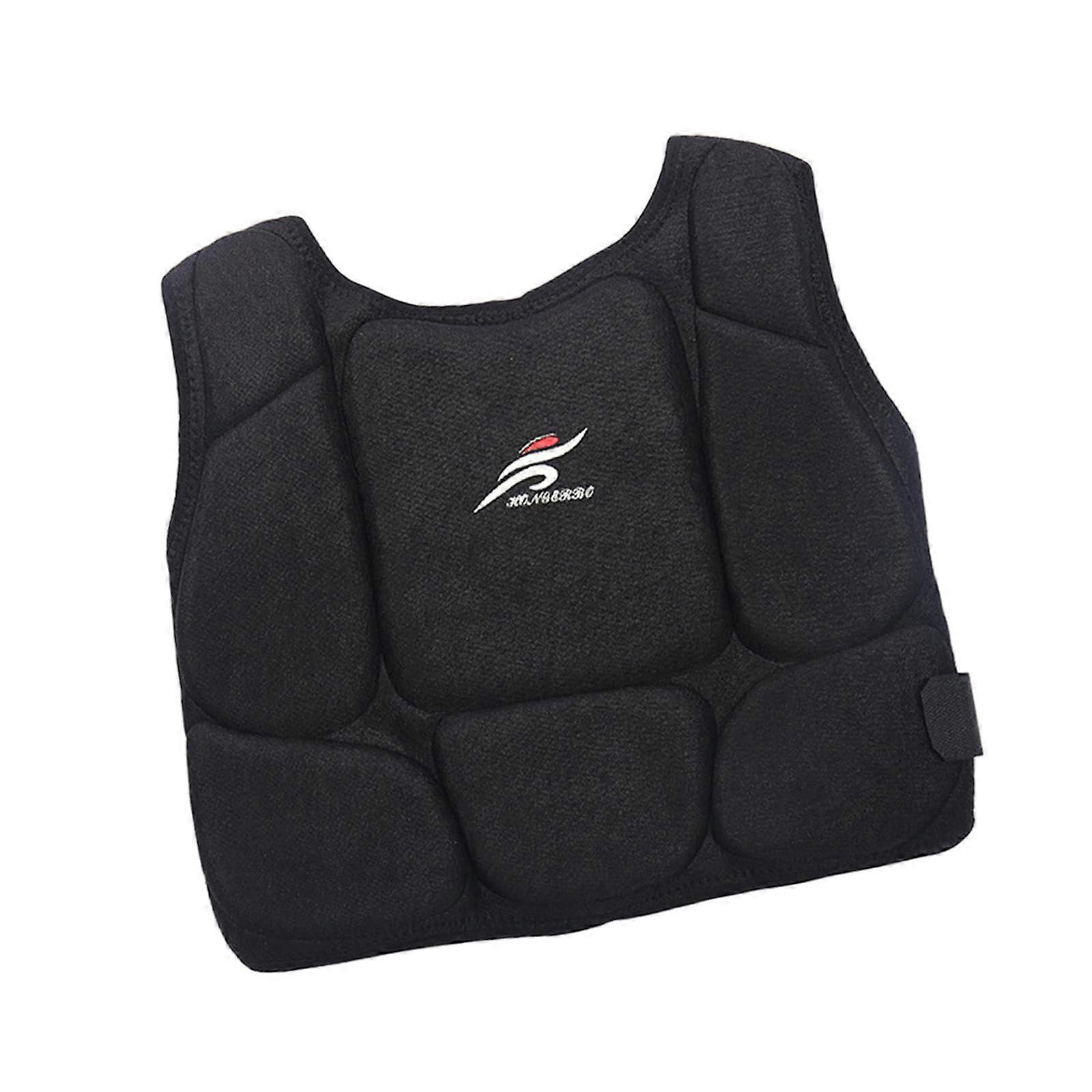 Karate Chest Body Protector Kids Rib, Taekwondo Protector for Sparring Training Muay Thai Kickboxing 37x35cm Ref: 9853