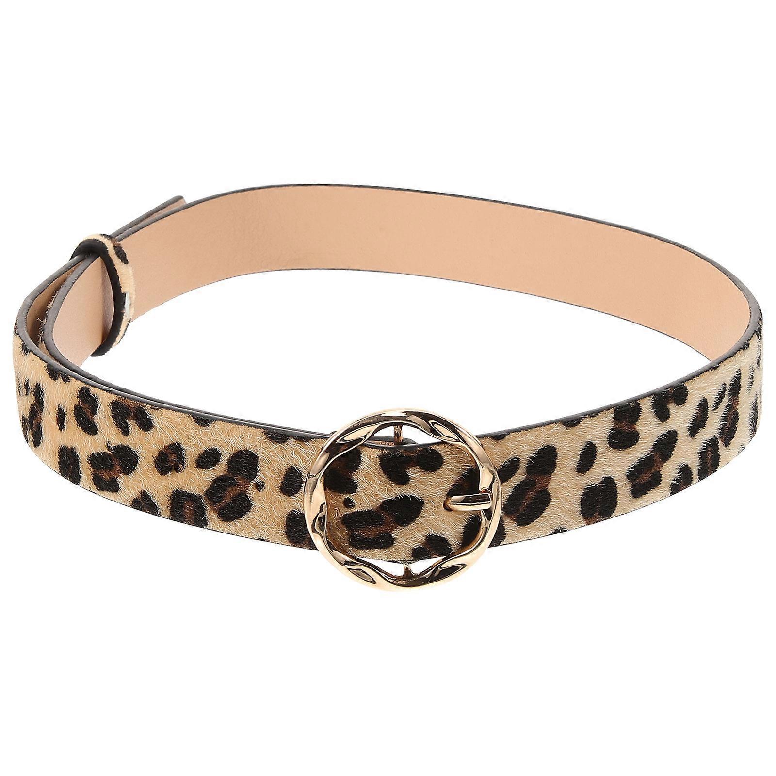 Casual Leopard Print Belt for Women, Robust Construction, Stylish Costume