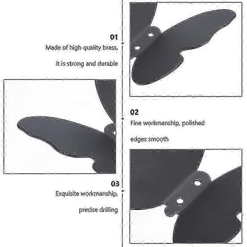 10X9cm Black Robe Hooks 1pc Bathroom Hook Versatile Decorative Hook Multi-functional Clothes Hook