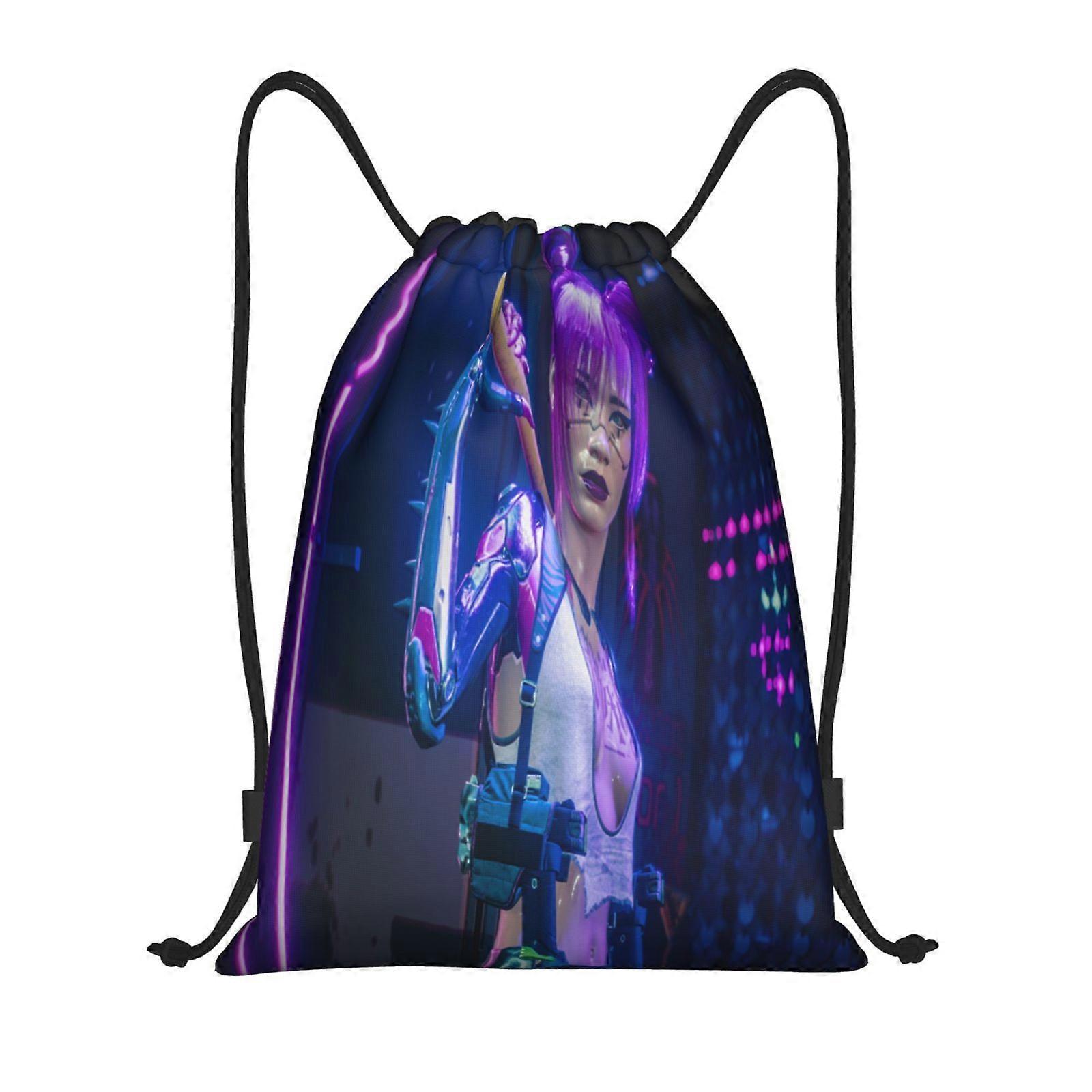 r29   Cyberpunk Heroes Canvas double shoulder backpack easy to carry and effortlessly cool h29