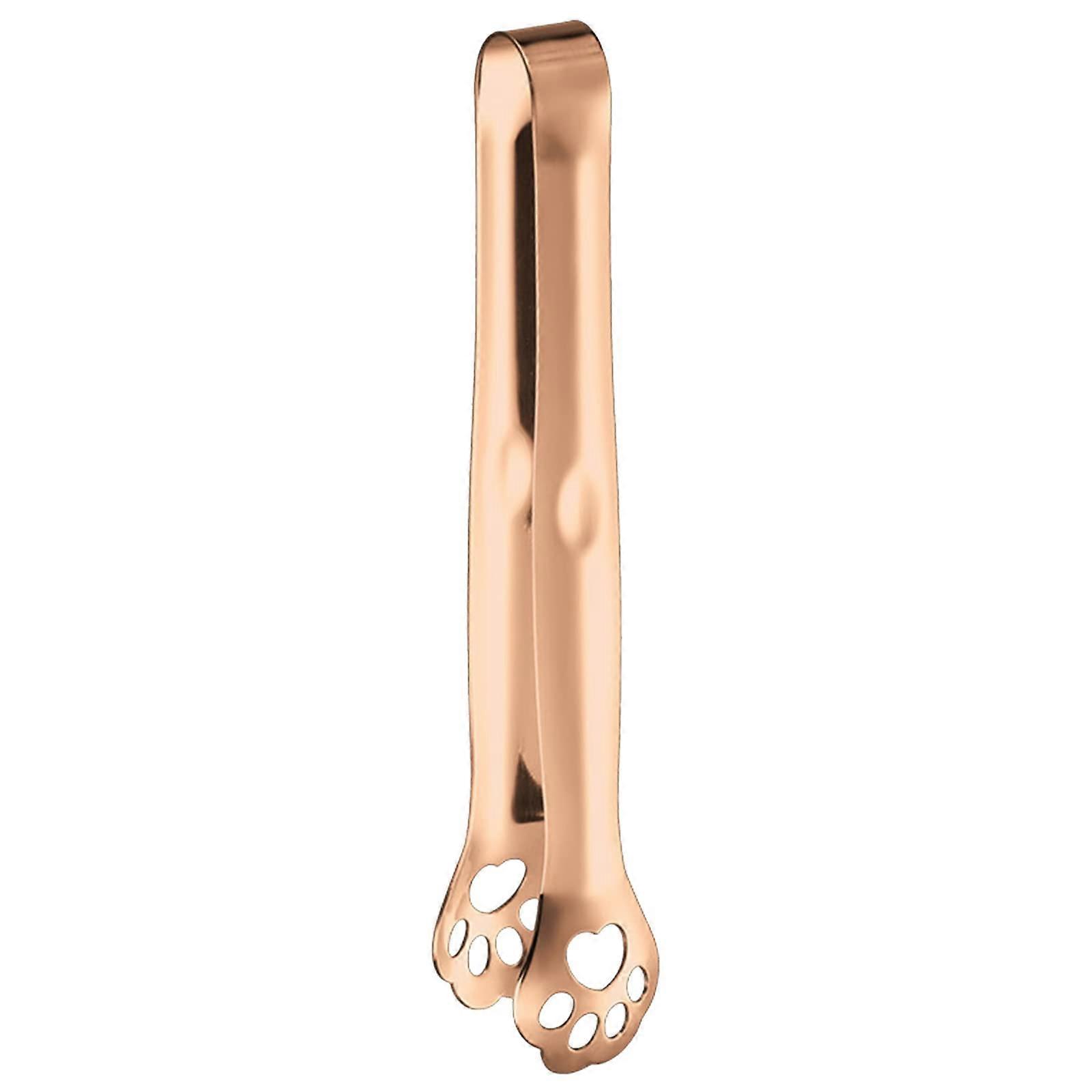 Claw Shape Ice-Cube Tongs Stainless Steel Non-Stick Food Tongs for Serving Appetizers and Bread Easy to Clean