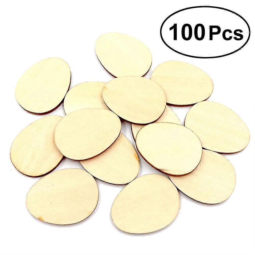 Natural Wood Eggs, Ideal for Handmade Crafts and Decoration Tasks