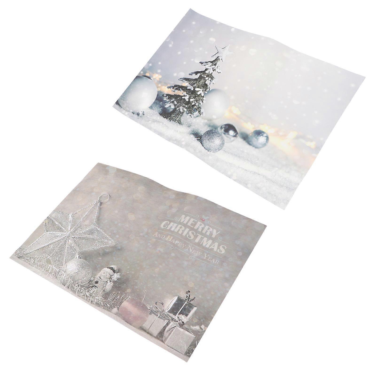 Photography Props Christmas Style Background Paper Practical Decorative Backdrop 57X42cm 1Set