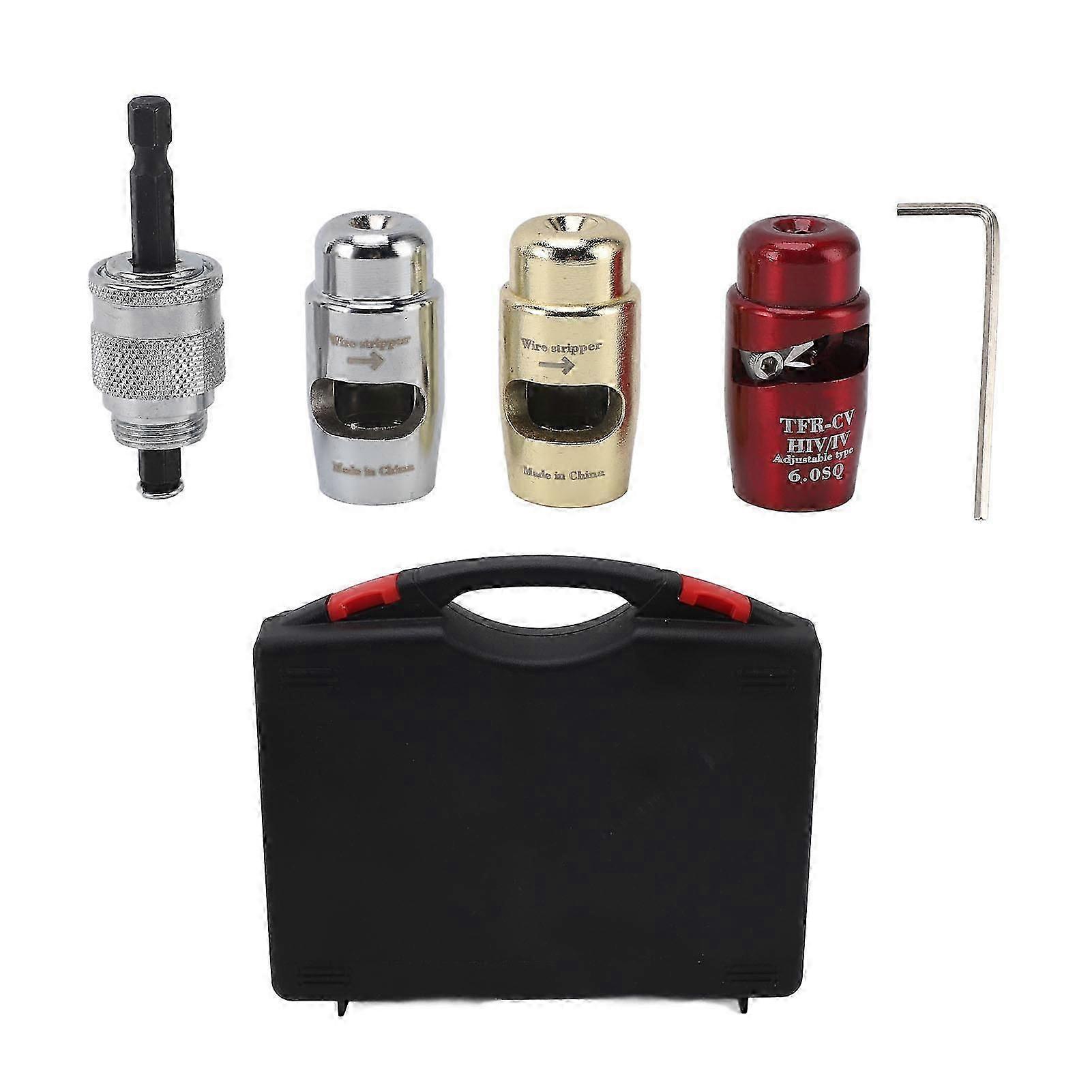 Electric Wire Stripper Cable Stripping Tool Aluminum Alloy Multifunction Portable Wire Stripping Twisting Tool