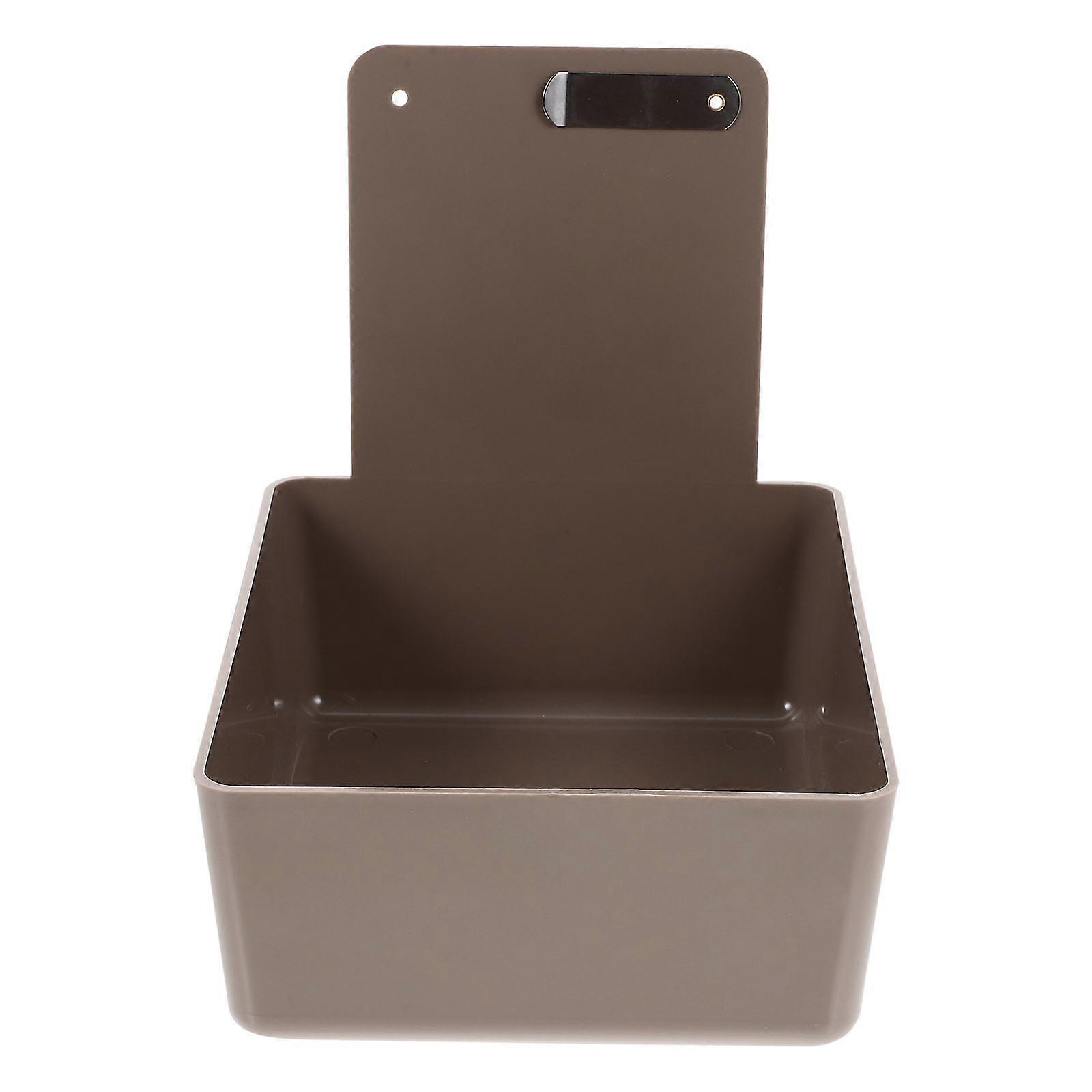Oral Retainer Box Plastic Retainer Storage Box For Daily Use Grey 17x13cm Technicians 1Pack