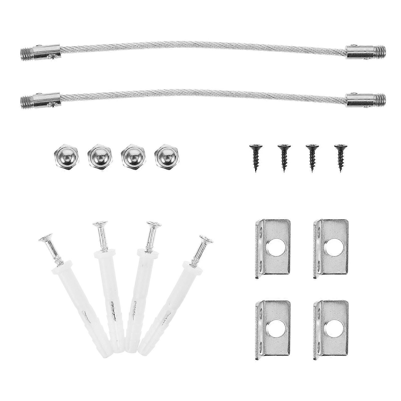 Bookshelf Wall Anchor Kit Furniture Wall Anchors Simple Structure Lightweight Design 2Sets