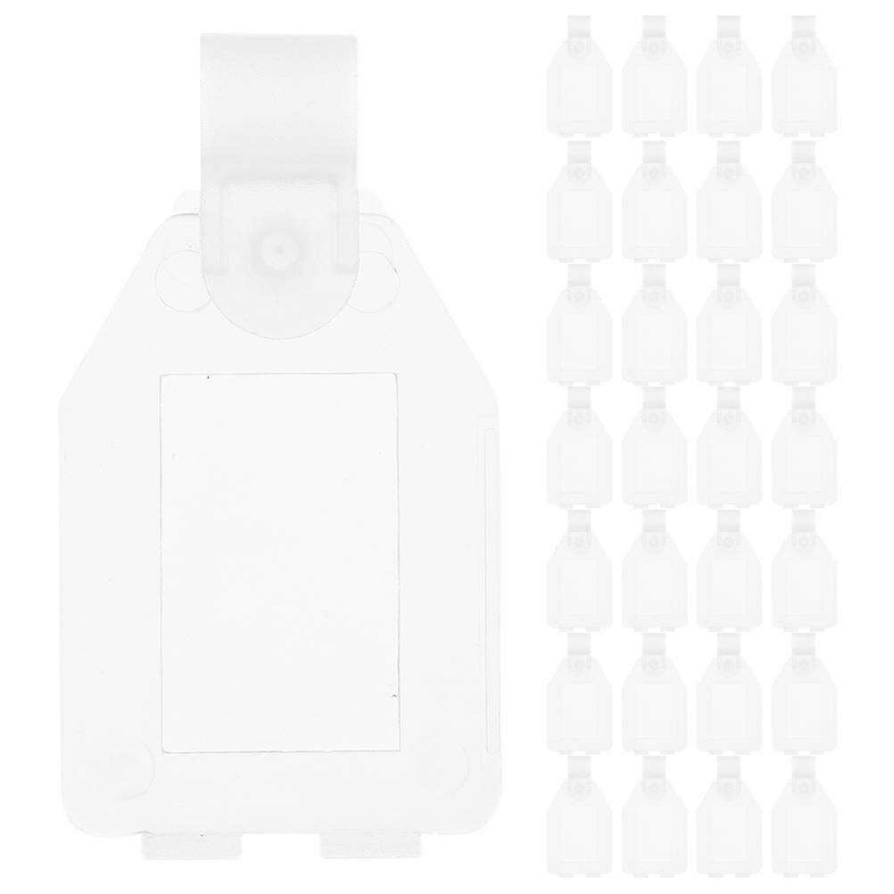 Wire Shelf Label Holder, Semitransparent Design for Clear Visibility