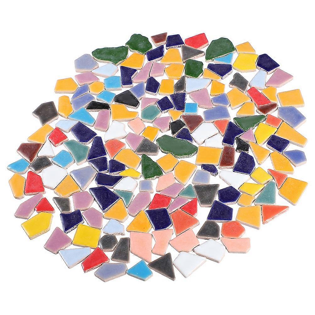 Ceramic Tiles Crafts Diy Craft Supplies Assorted Color Irregular Shape Home Decoration 1 Bag