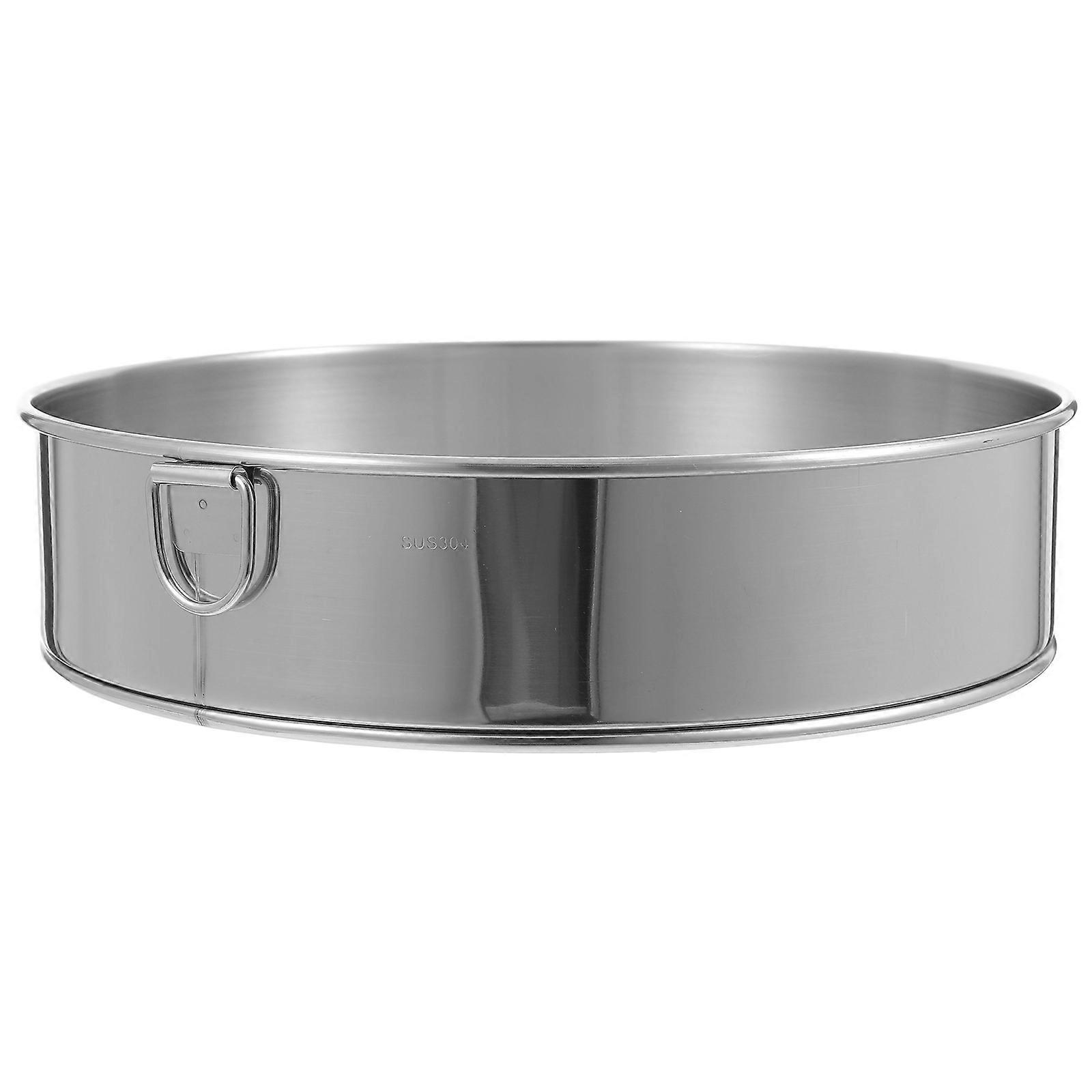 Fine Flour Sieve Manual Sifter Sieve Baking Tool Simple Design Home Users Silver 20.30X20.30X4.90CM 1Pack