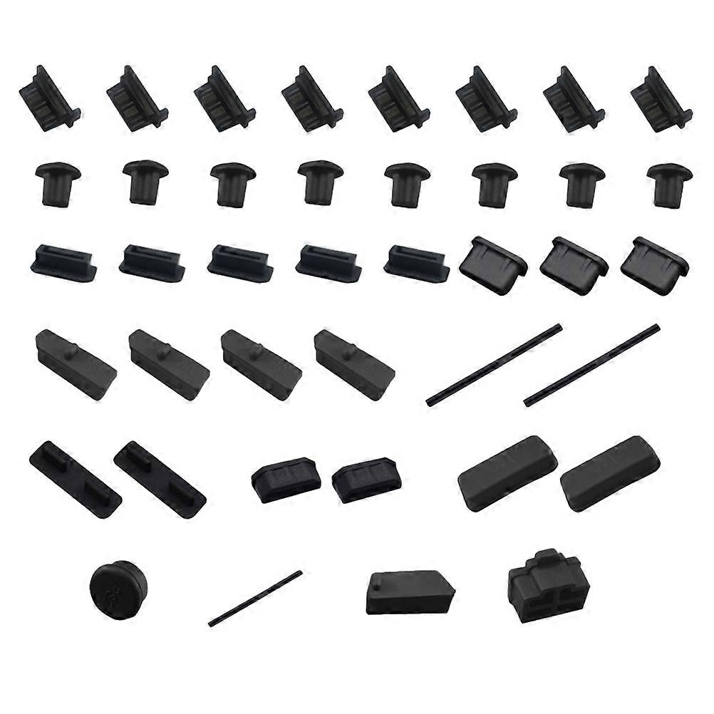 40Pcs Silicone Computer Motherboard Port Cover Protector Stopper