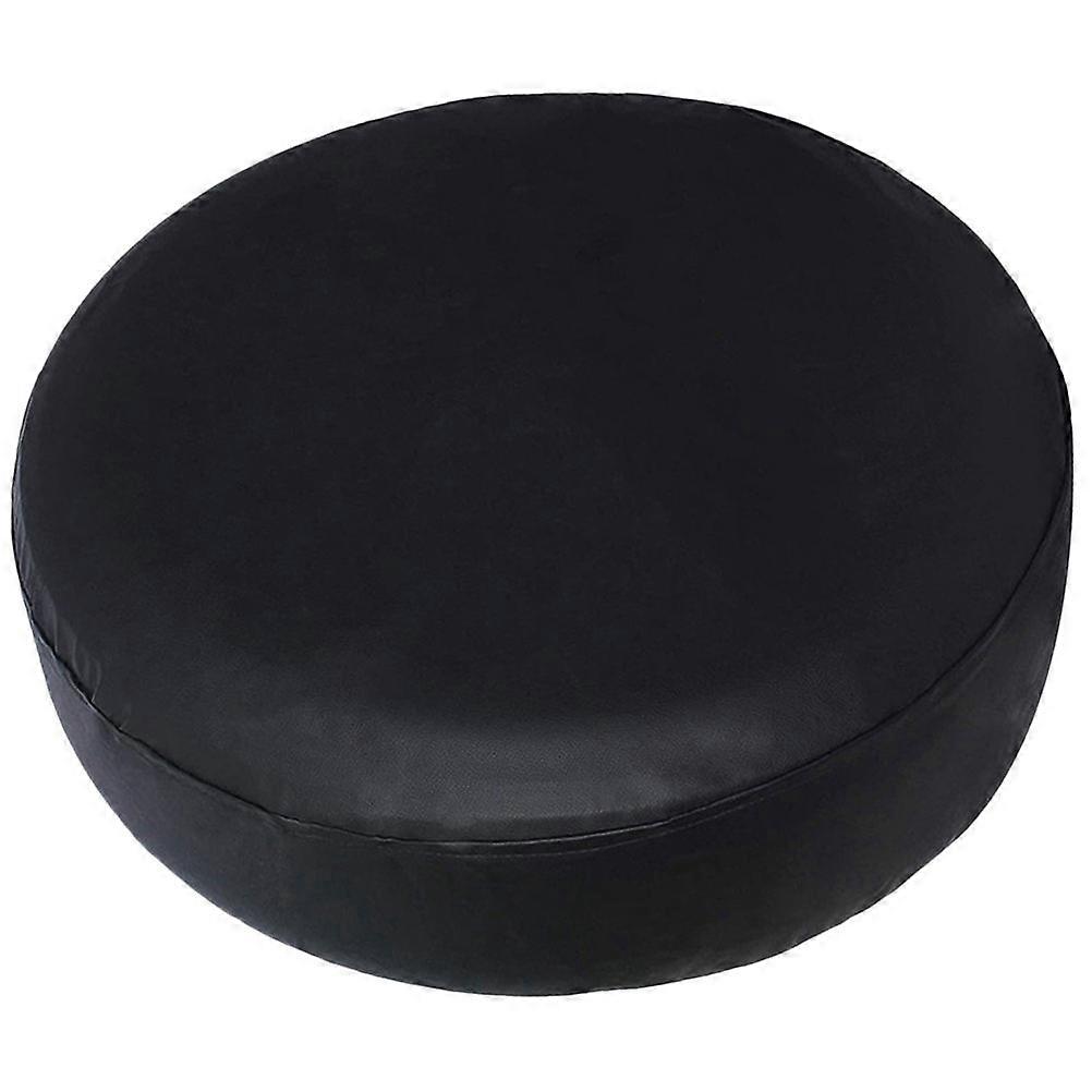 כיסוי צמיג חילוף Pvc Rv לאחסון חיצוני הגן מפני גללי ציפורים שחור 58x58 ס"מ 1 סט