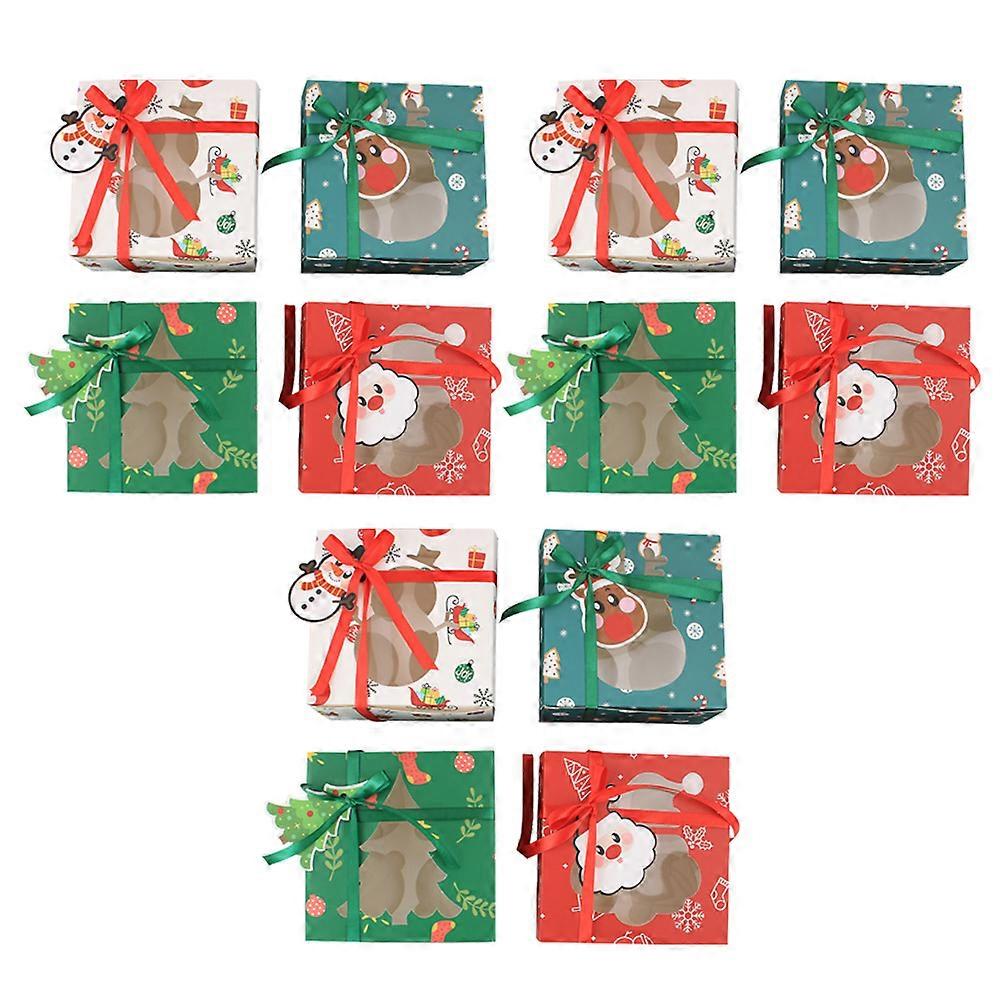 現在のパッキングボックス装飾的な収納ホルダー白い段ボール素材12パック