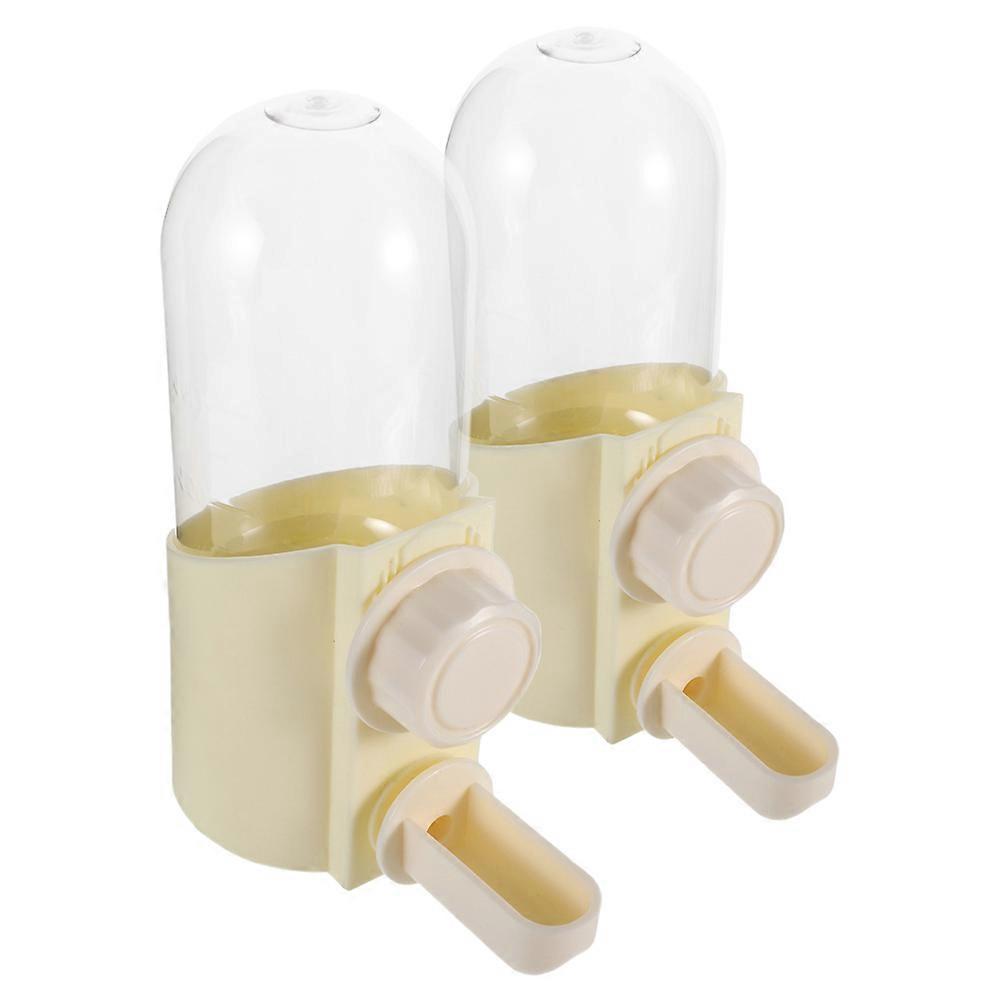 Poultry Waterer Bird Water Dispenser Small Pet Accessories Feeding and Drinking Rutin 2PCS