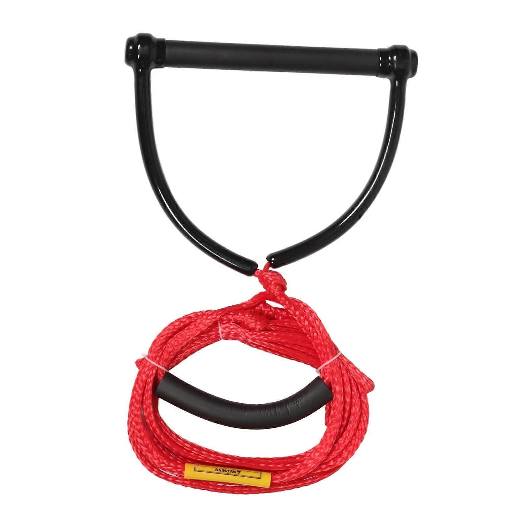 Wakeboard Rope 65 Feet with Handle for Water Skiing, Wakesurfing, and Kneeboarding, Red PP Material, Ideal Water Sports Supply