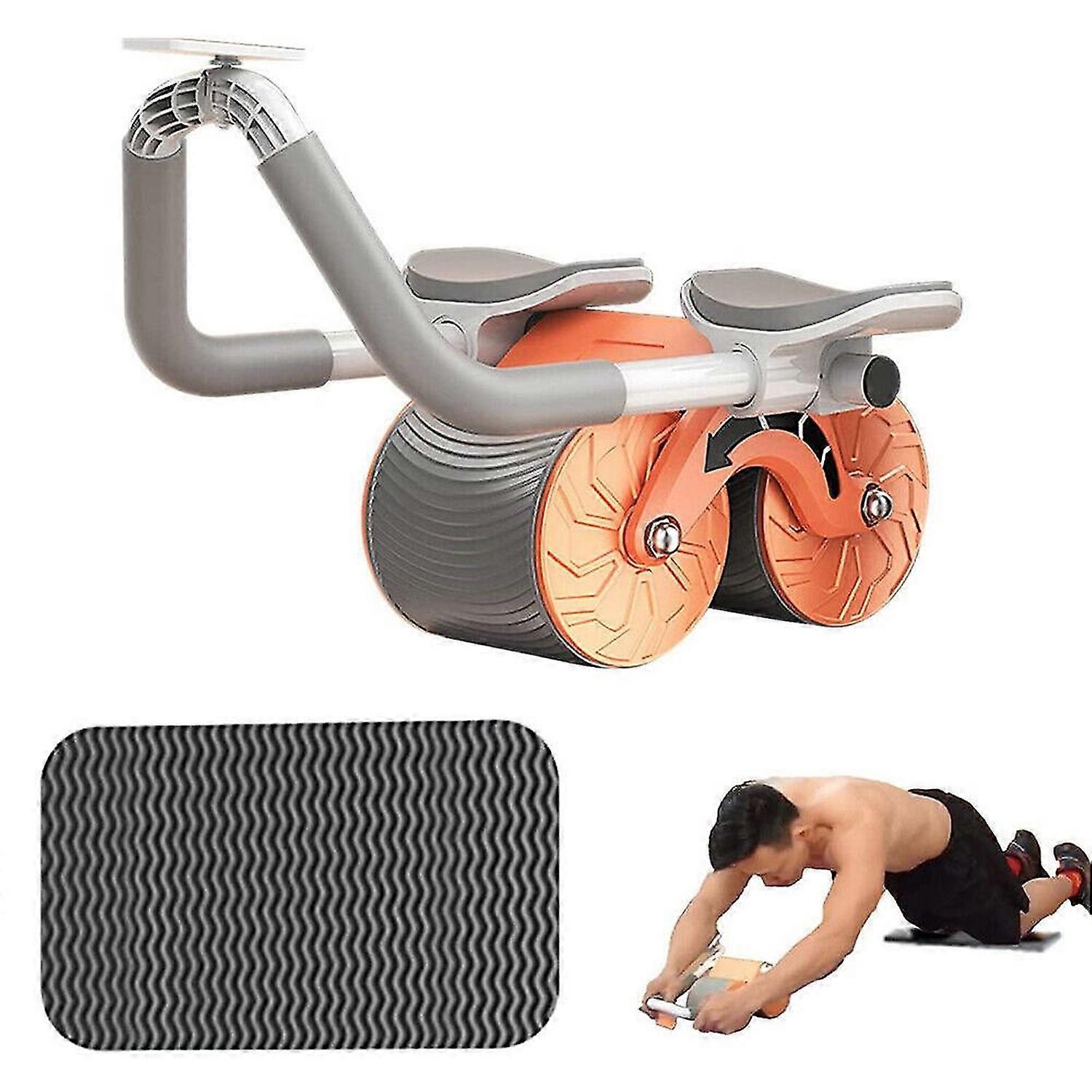 Ab Plank Bauchrollenrad für Core Trainer Ellbogenstütze Automatischer Rückprall