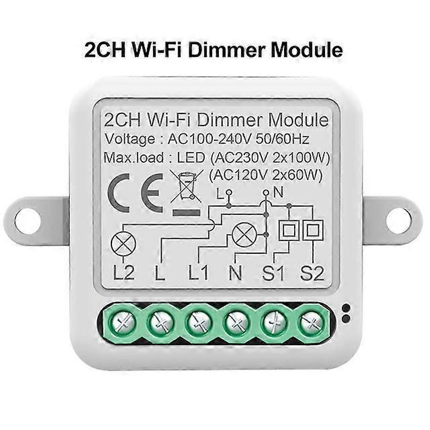 Tuya Smart Wifi Light Led Diy Dimmer Switch Smart Home Support 2 Way Control