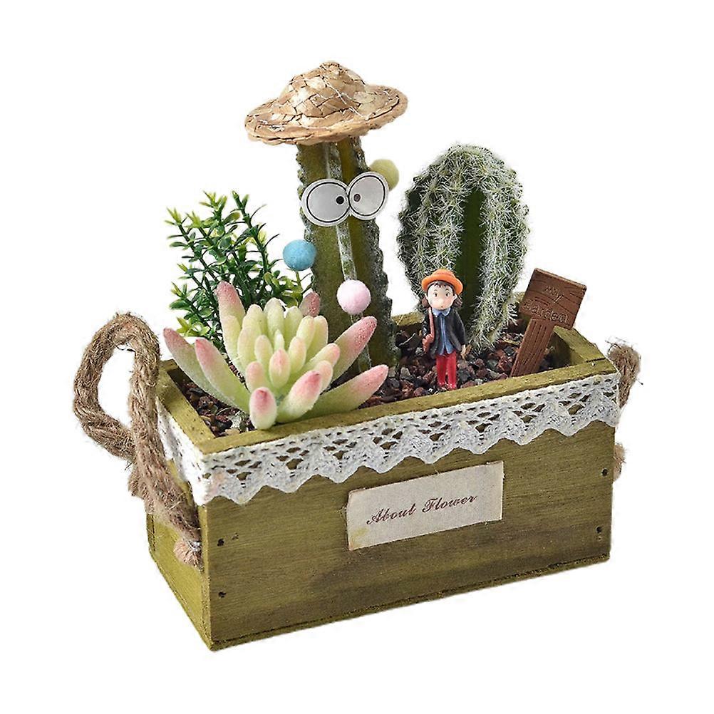 Simulation Succulent Simulation Succulent Decorative Potted Plant Cafe Shop Decoration Plastic 1Pc