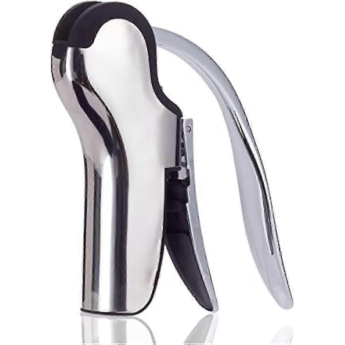 Manual Vertical Lever Corkscrew with Built-in Foil Cutter Design, Suitable for Use with Various Wine Bottles, Stainless Steel Wine Bottle Op
