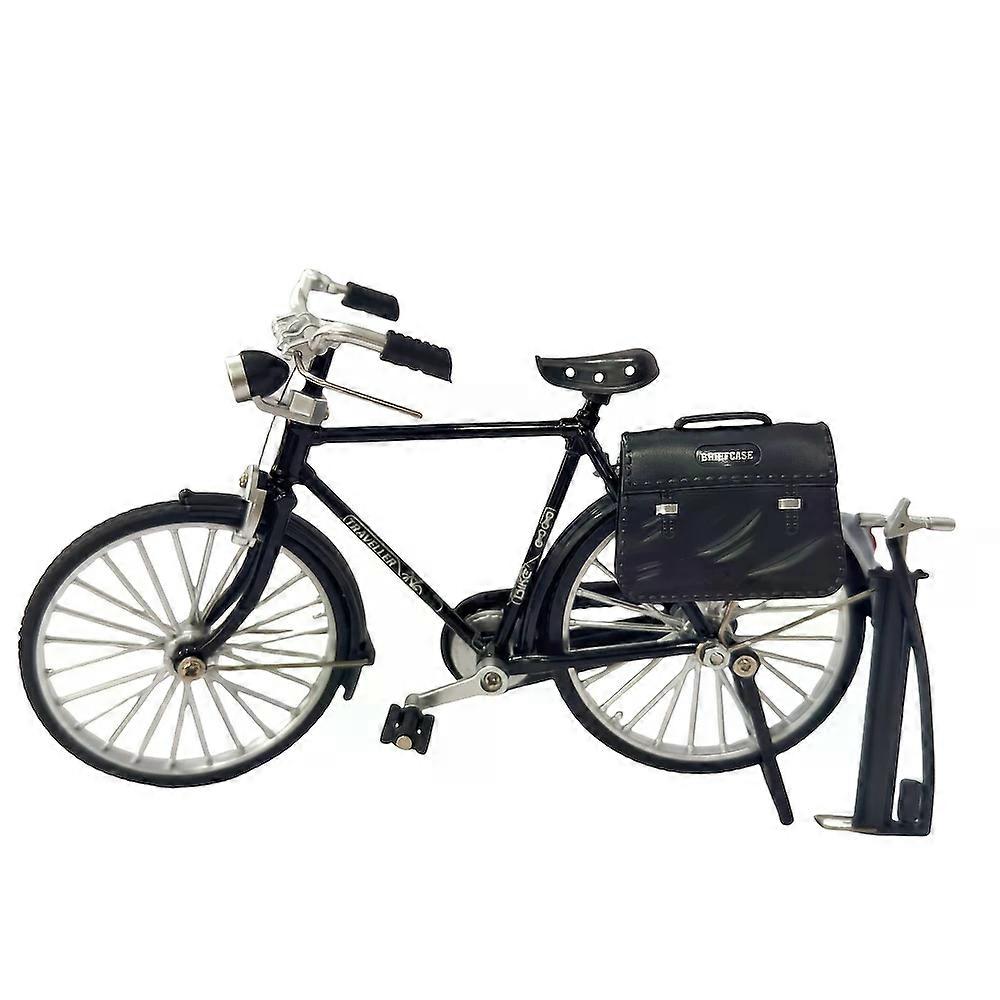 Charming Vintage-Inspired Green Bicycle Model - DIY Metal Assembly,Manual Push Operation,Ideal for Home Decor- Retro Style with Detailed Components