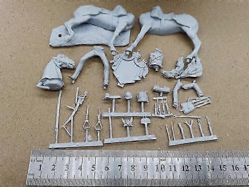1/24 scala non verniciata non assemblata figura in resina di un capitano di cavalleria