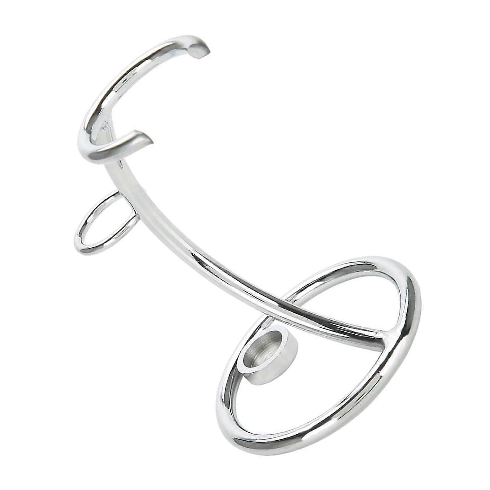 Shaving Brush Holder Metal 2-In-1 Curved Shaving Stand For Razor And Brush Portable Universal For Men