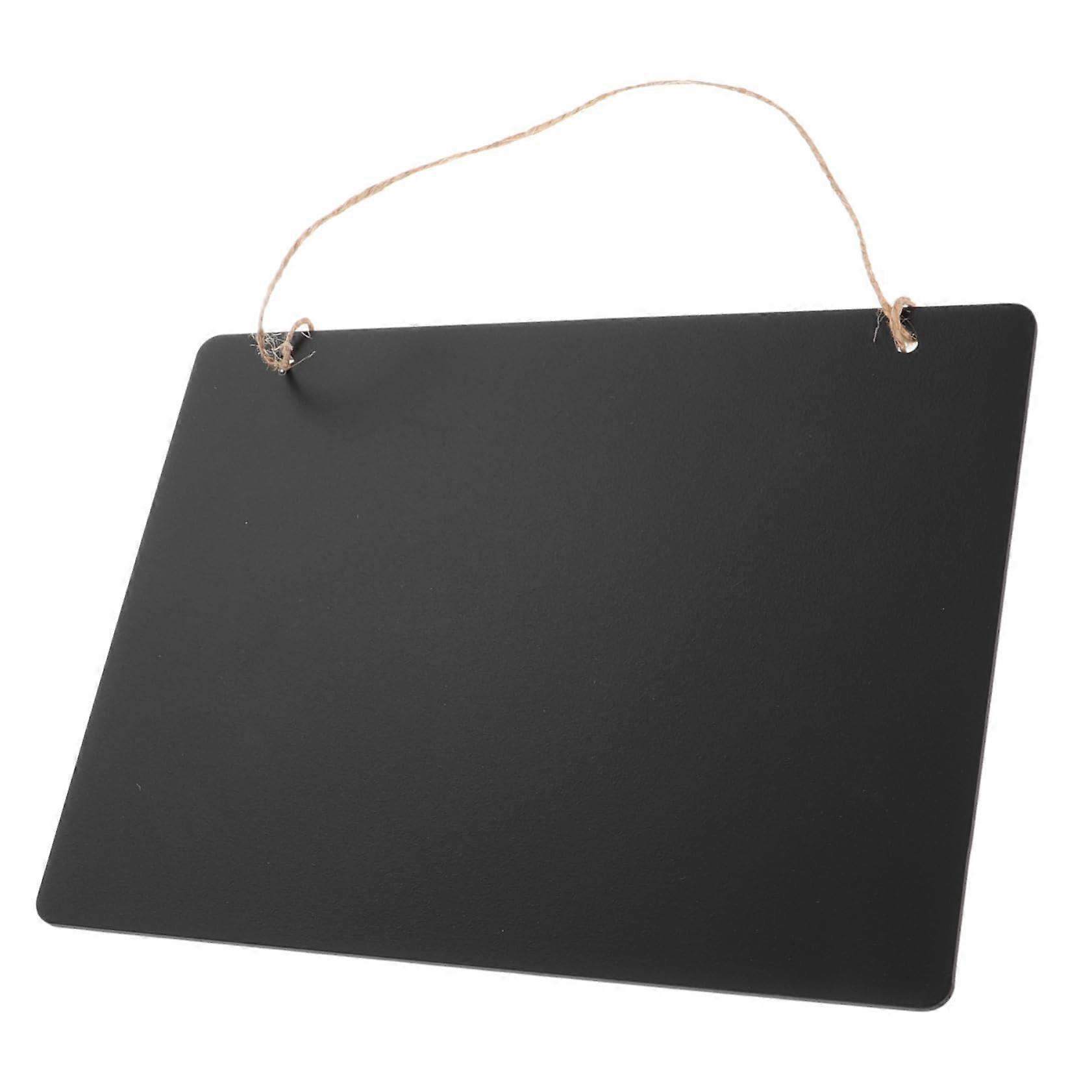 Double-Sided Chalkboard Erasable Message Board Mini Chalkboard with Hanging String Wall Decor Sign