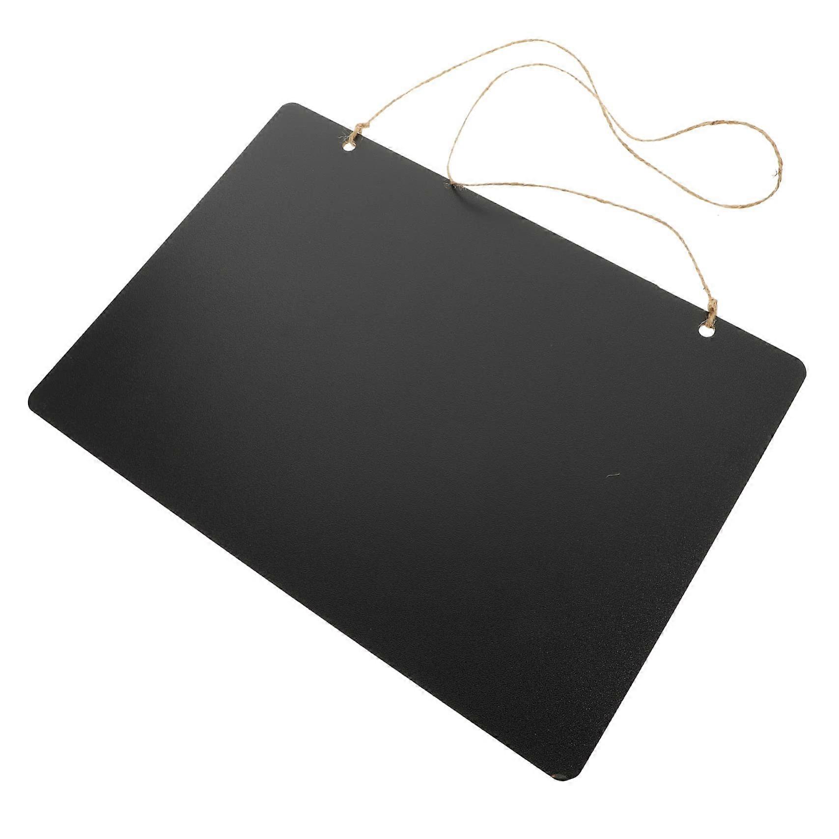 Hanging DoubleSided Chalkboard Sign Erasable Memo Board for Messages Creative Wall Decoration for Home and Office