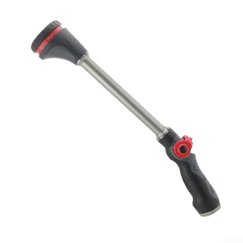 8-Way Watering Stick with Grip Pattern Nozzle and Interchangeable Sprinkler Heads for Efficient Irrigation