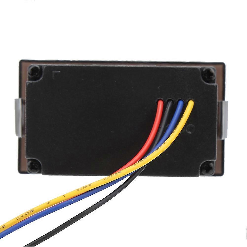 DC4.5-30V Waterproof Dustproof Car Auto Electronic Clock LED Digital Display (Blue)