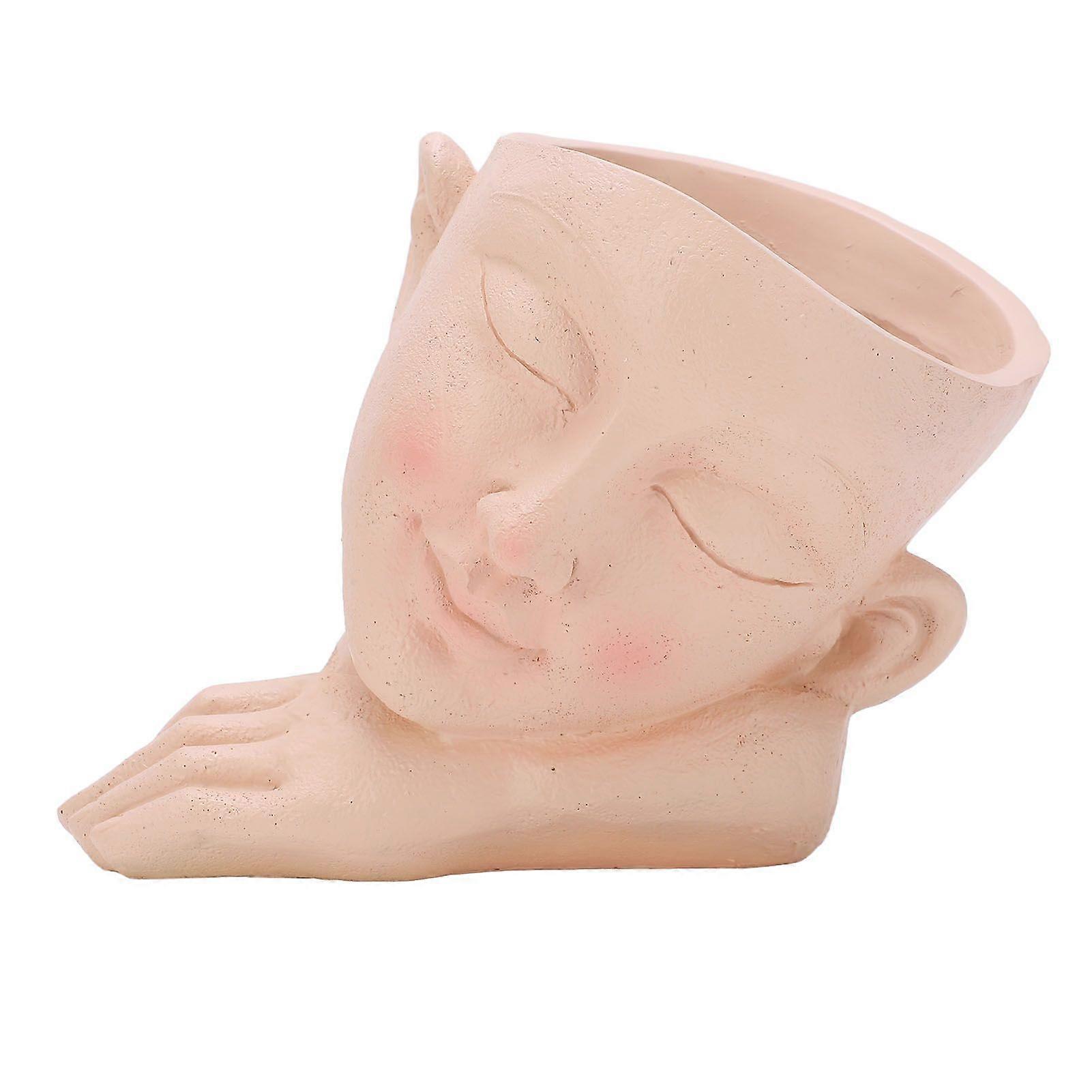 2025 Latest Model  Flowerpot Simple Human Face Art Durable Lightweight