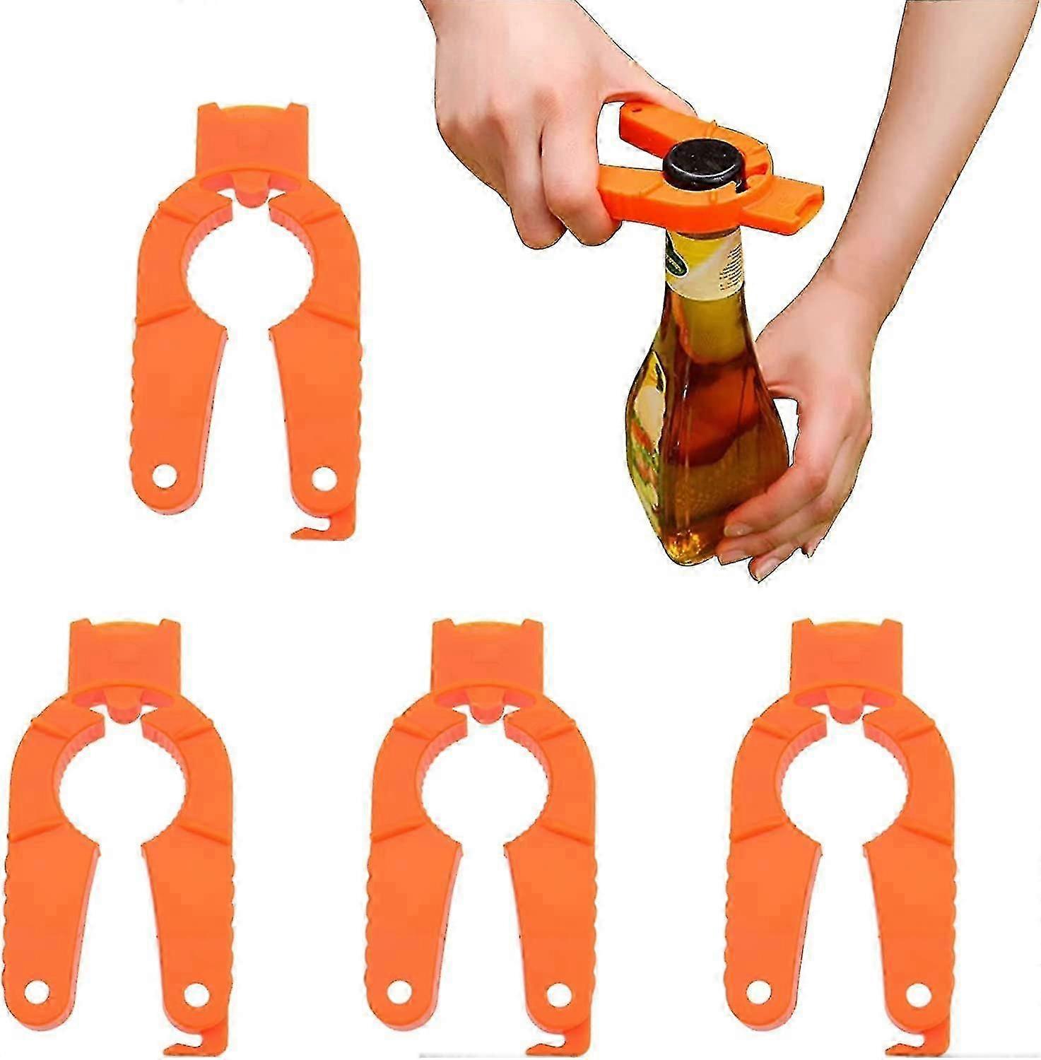 4-Pack Ergonomic Kitchen Can & Bottle Openers - Practical UK Home Gadgets