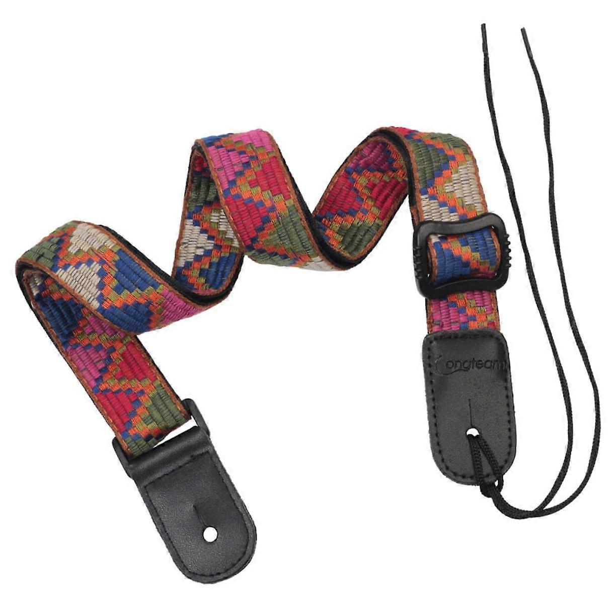 Stylish Adjustable Ukulele Strap Bohemian-Style for Secure Hold and Comfortable Wear All Ukulele Sizes