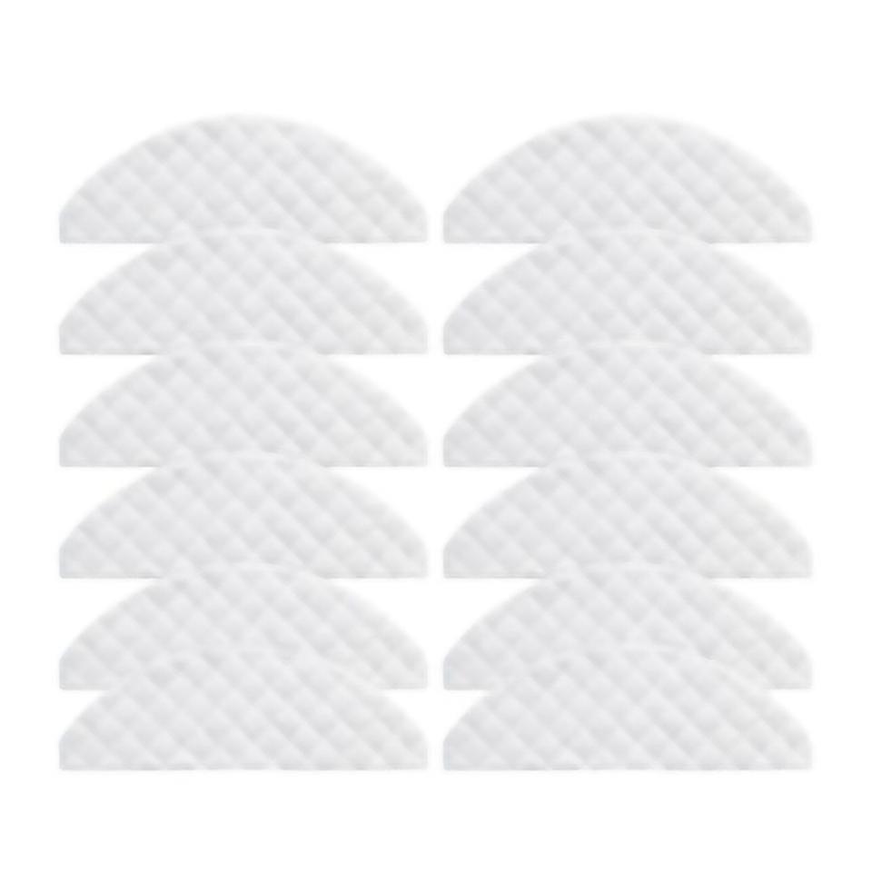 For 12pcs Mops Cloths Compatible For Eve Plus Robot Cleaner Sweeper