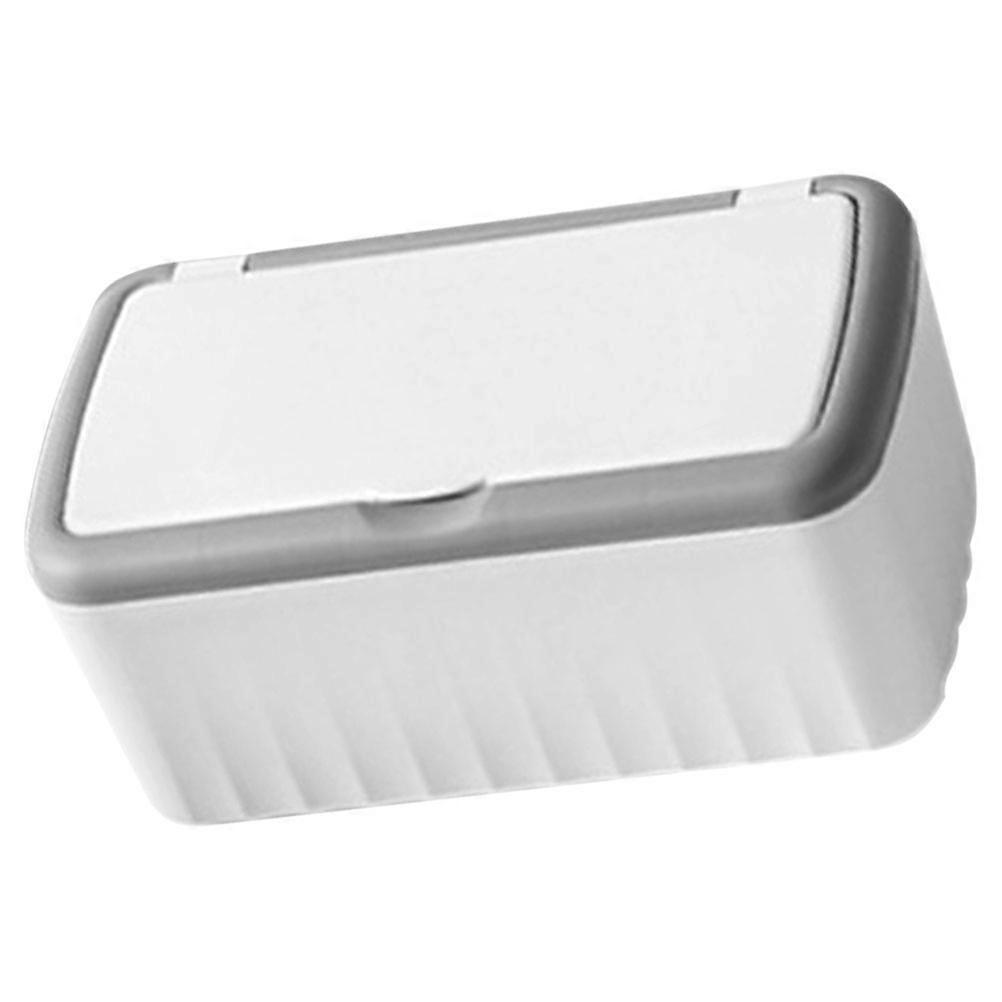 Desktop Tissue Storage Box Creative Large Capacity Wet Tissue Box Rectangular Plastic Organizer Sealed Easy Dispensing 22.50X12.50X10.00CM 1Set