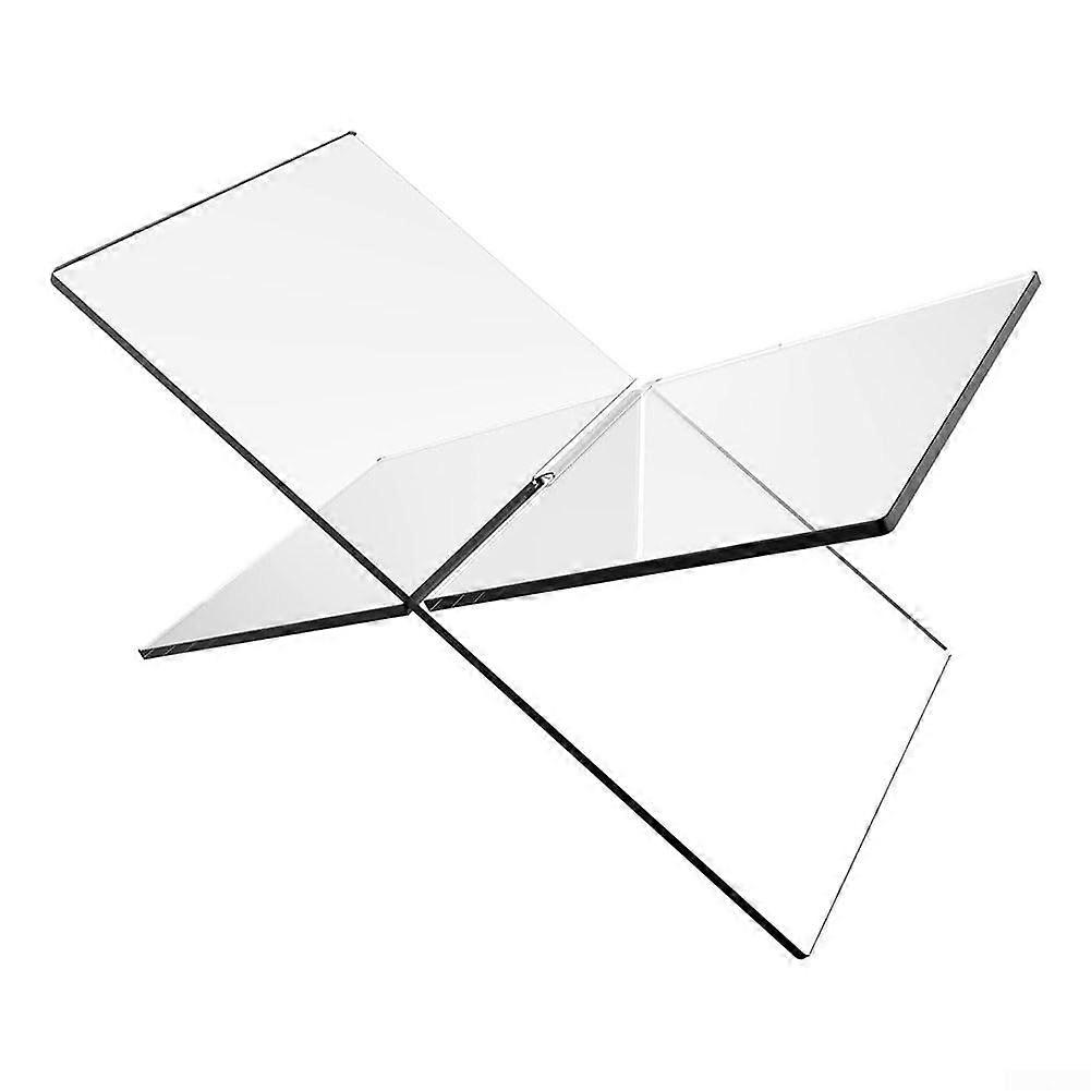 Functional bookshelf made of acrylic with Xdesign for organizing oversized books like small Bibles.