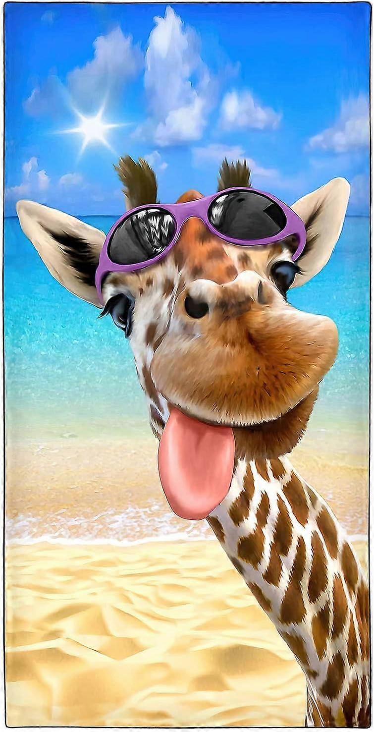 2pcs Beach Towels Microfiber Printed Quick Dry Fun