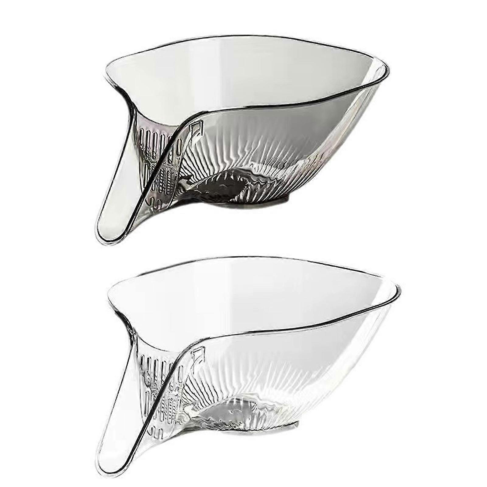 2Pcs Multifunctional Fruit Vegetable Wash Strainer Bowl for Kitchen
