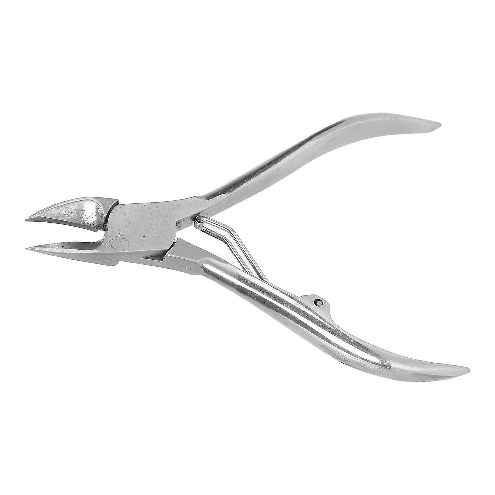 Piglet Teeth Cutter Elbow Stainless Steel Ergonomic Handle Piglets Teeth Nipper with Blocking Spring