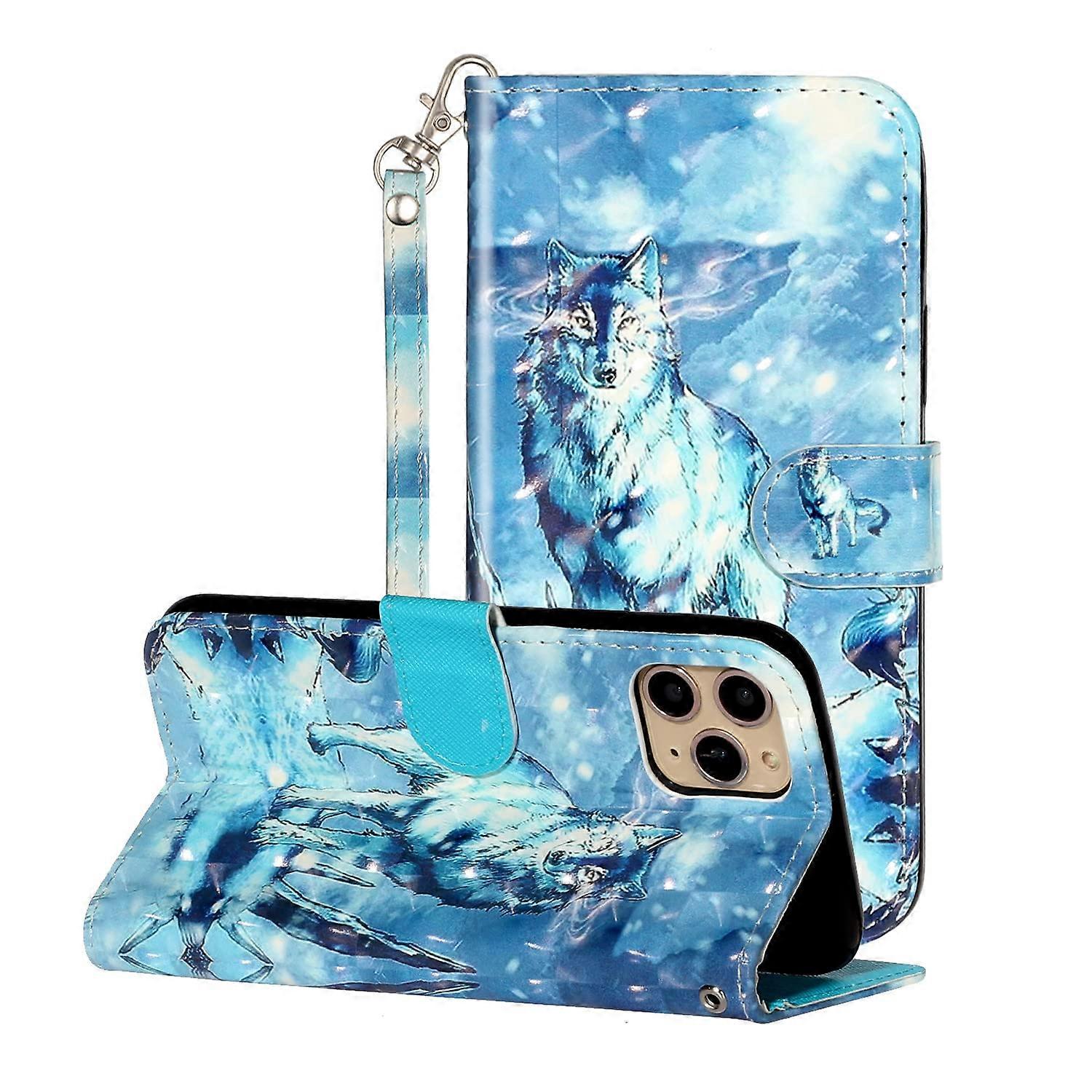 iPhone 11 Pro Max 6.5' Case, Smooth Texture, Dustproof, Magnetic Closure, Vintage Glitter Leather