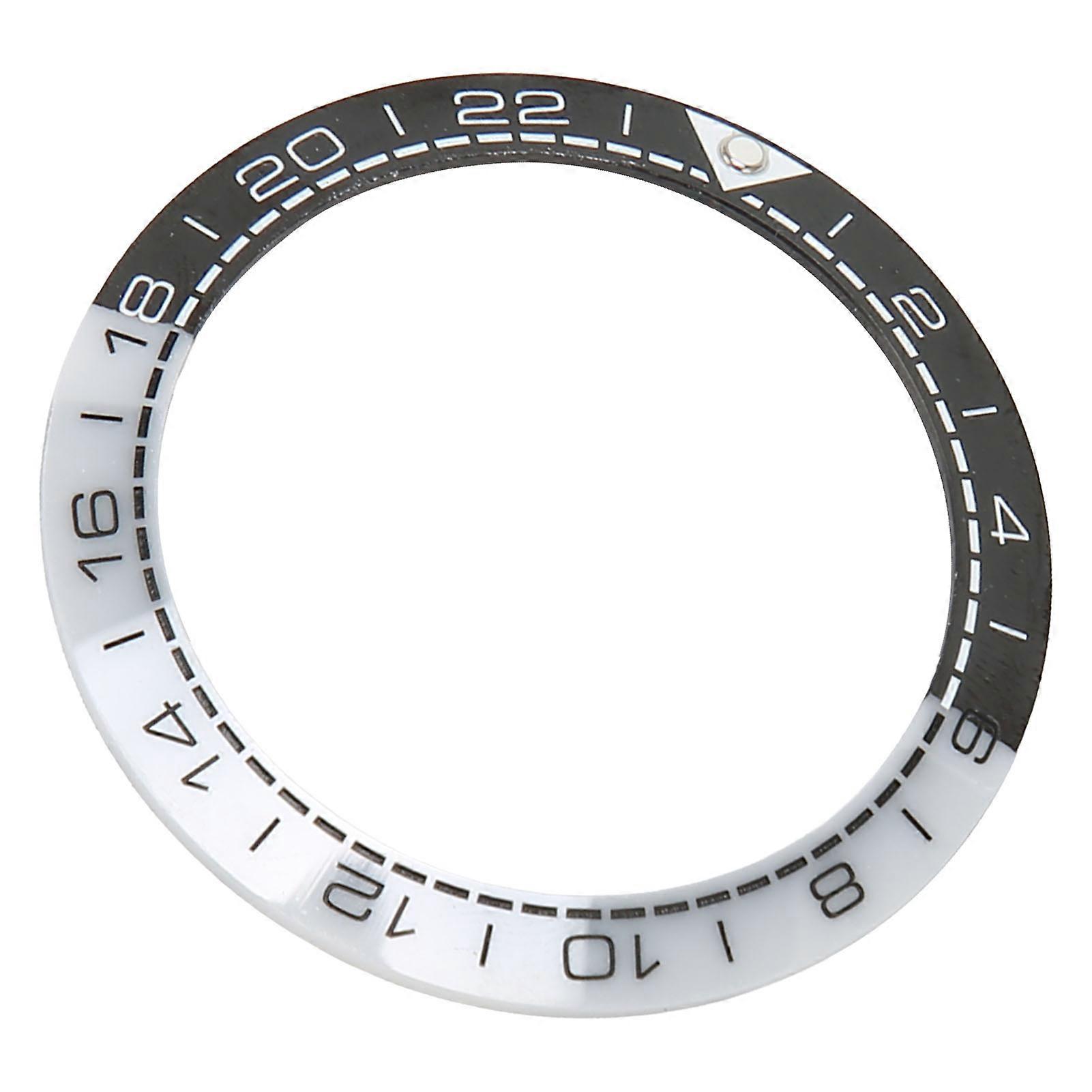 41.5mm Ceramic Watch Bezel Insert Black White Repair Ring