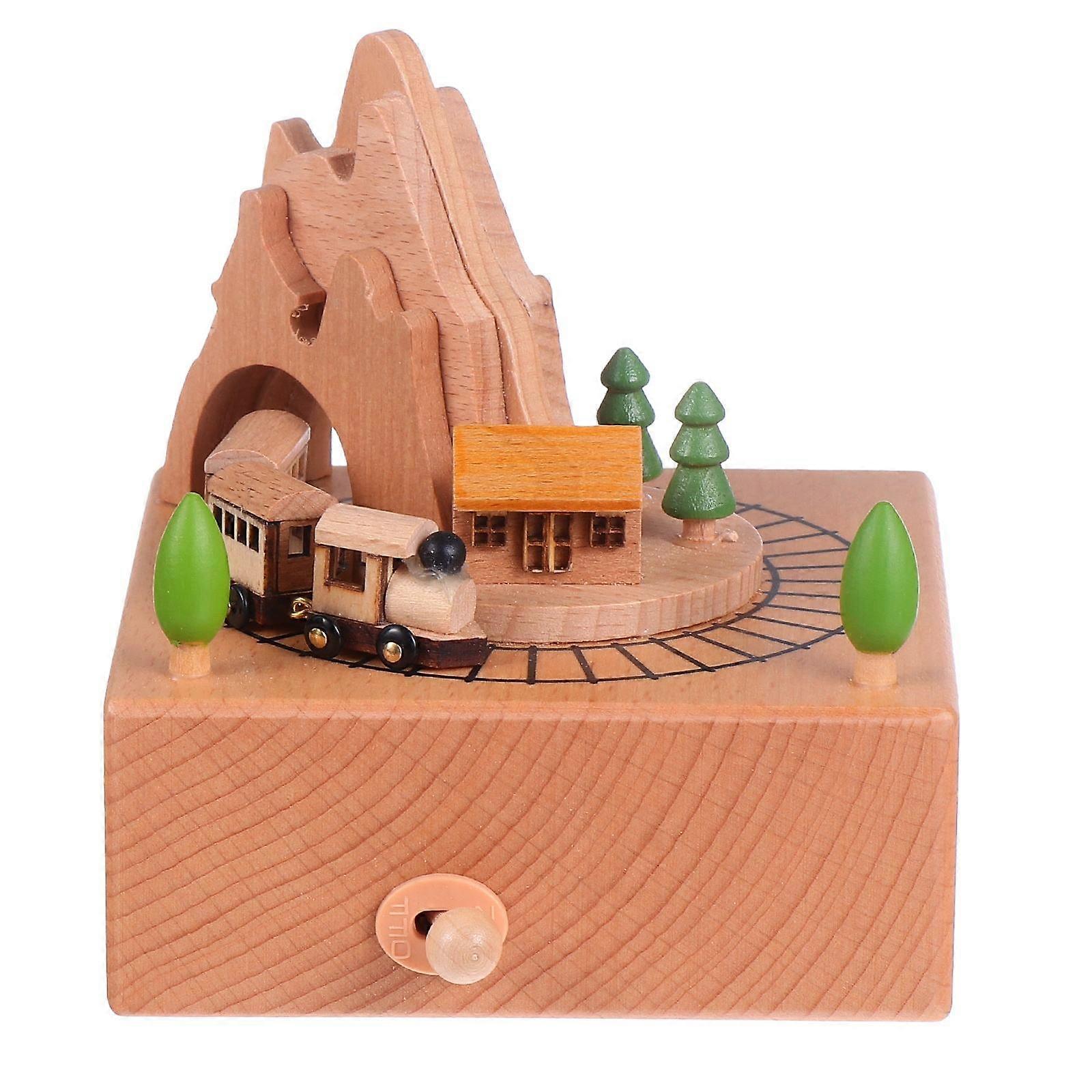 Small Music Box Eight Tone Box Non-Slip Bottom Romantic Co-Workers 1Pc