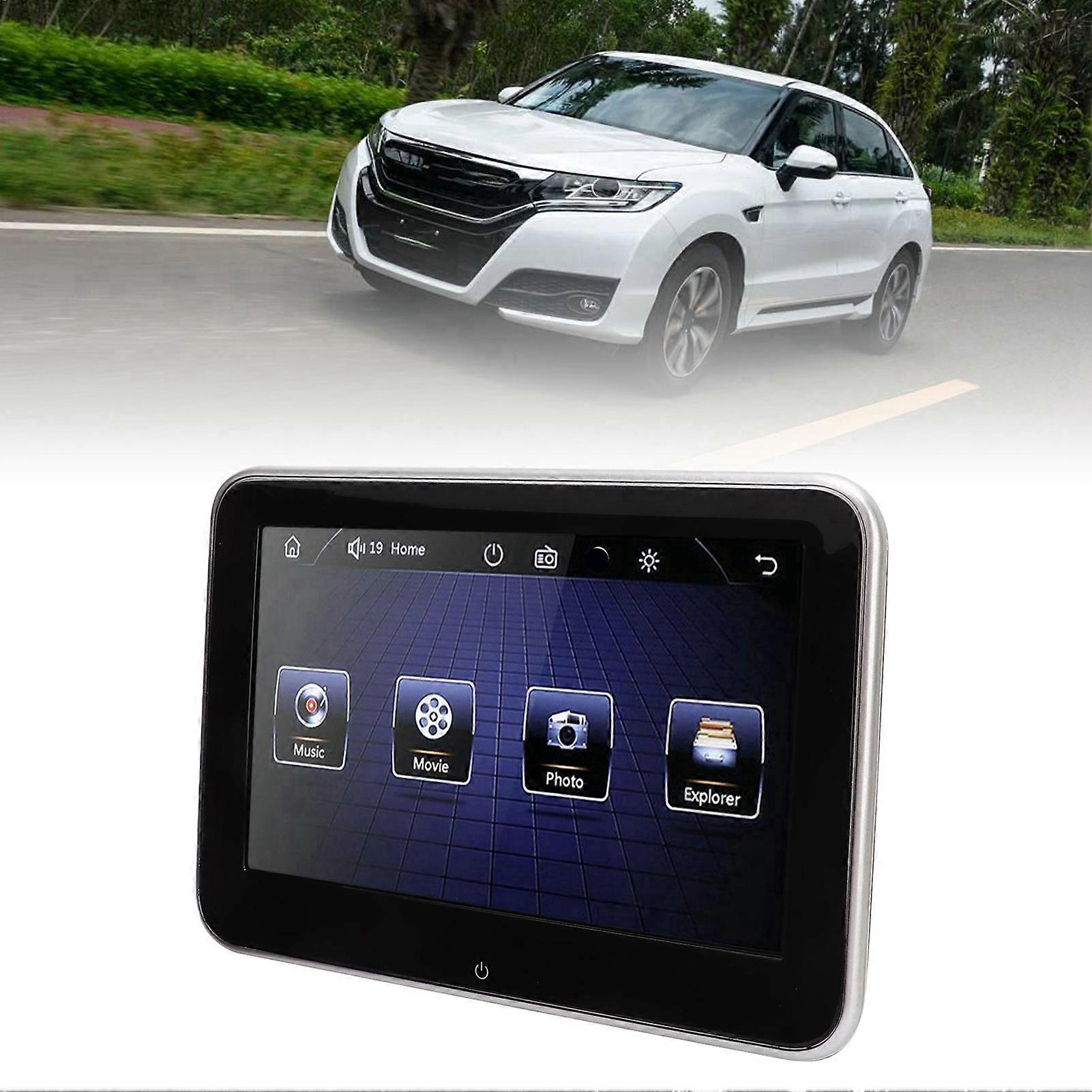 Car Headrest Monitor 8in IPS Touch Screen MP5 Player Rear Seat Entertainment System DC 12V 