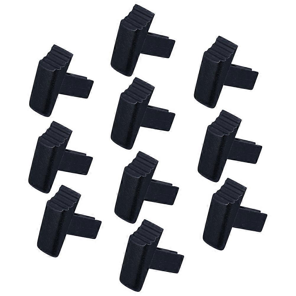 Ladder Safety Switch Button Replacement Parts for Single Straight Ladder 10 Pieces Black Plastic