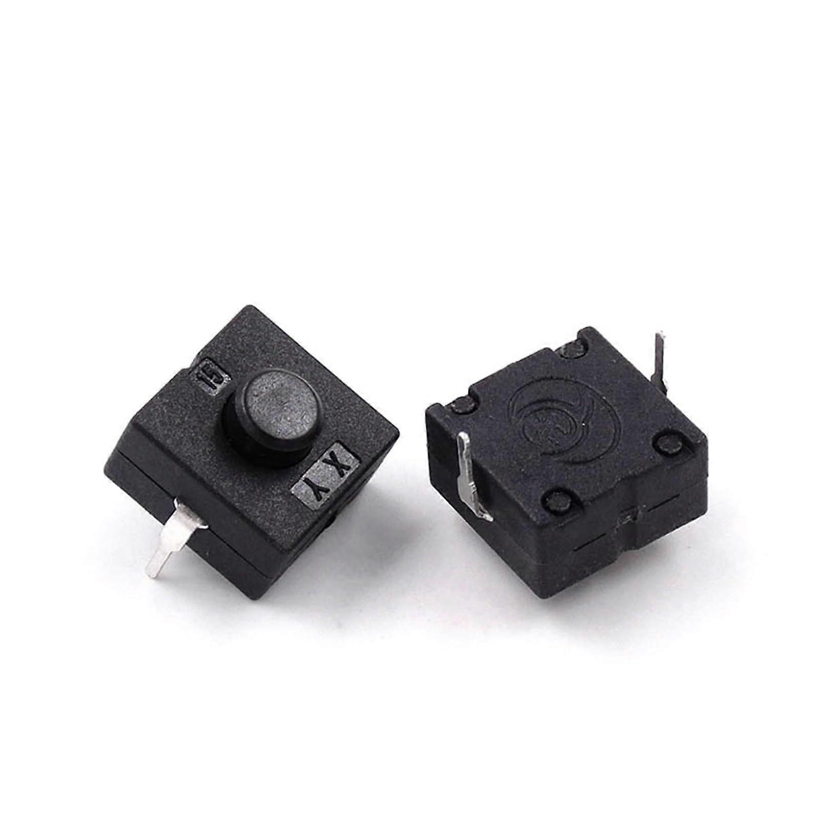 10Pcs 12x12mm Middle 2 Pins ONOff Flashlight Button Switch 1A 30V 1212112D Height 9.5mm Ref: 5715