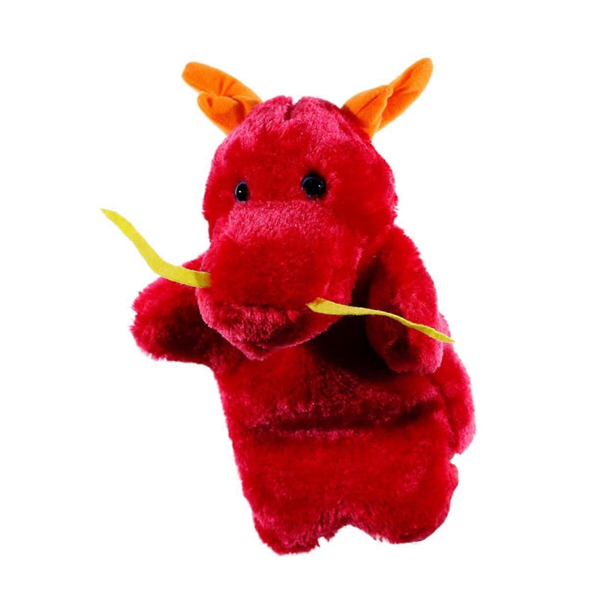 Chinese Dragonshaped Hand Puppet Plush Interactive Storytelling Encourages Creativity and Communication for Roleplaying