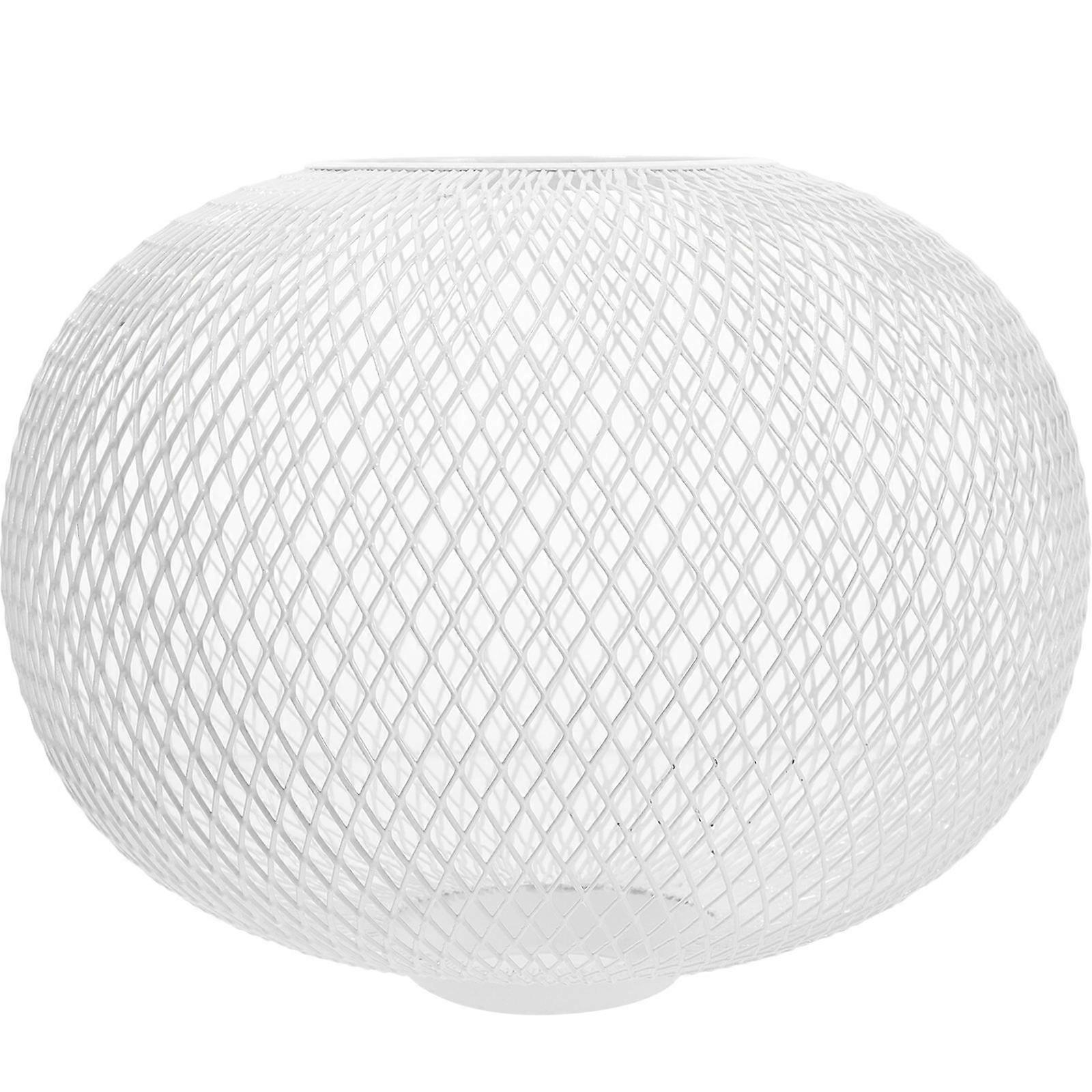 Retro Lamp Shade Iron Wire Lampshade Frame For Pendant Light Study Room Protective Function 20.00X20.00X14.00CM 1Pcs