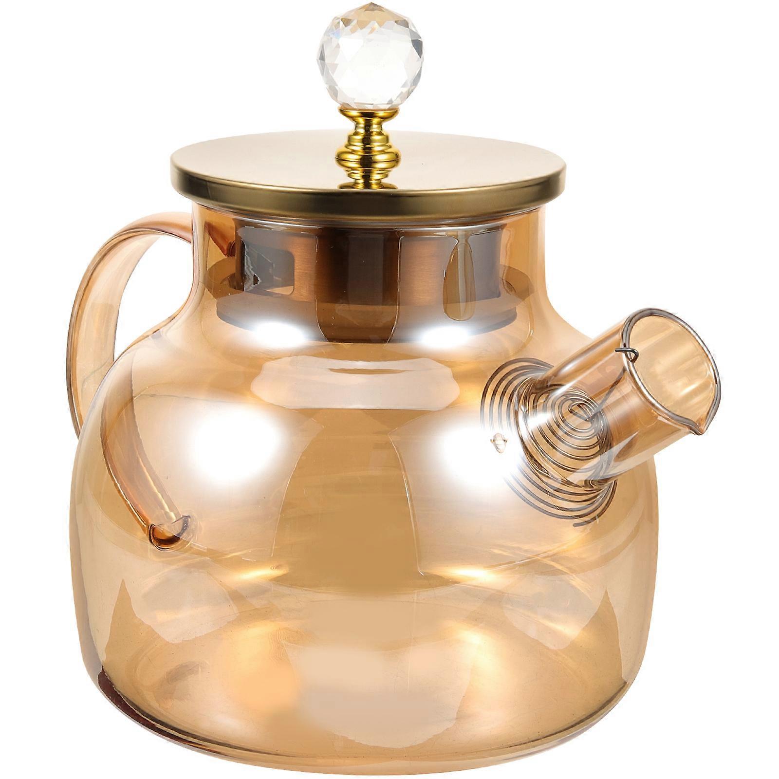 Heat Resistant Glass Pitcher with Lid – Premium Quality Water Jug for Juice, Tea – Easy to Clean – Ideal for Home & Restaurant Use