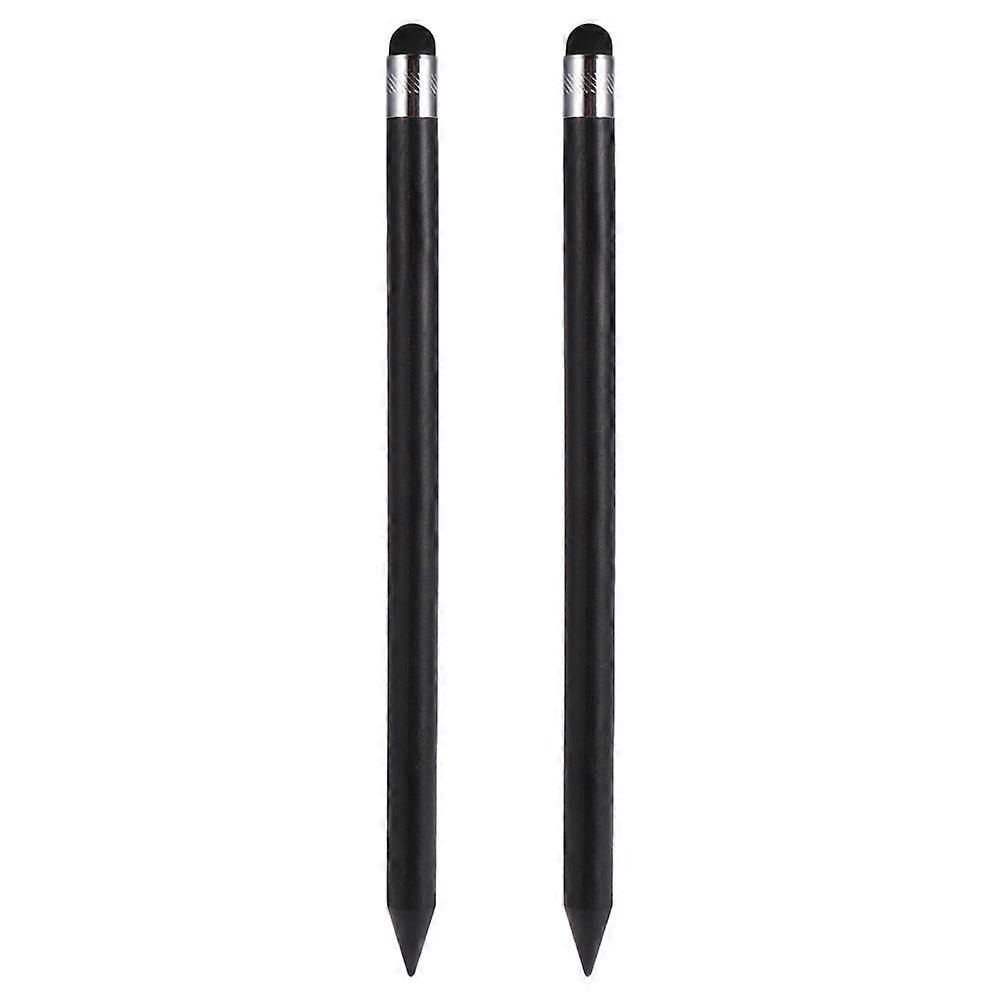Creative Stylus Pen Tablet Precision Pen For Touchscreen Devices Everyday Use 2Pcs Black Retro Design High Sensitivity