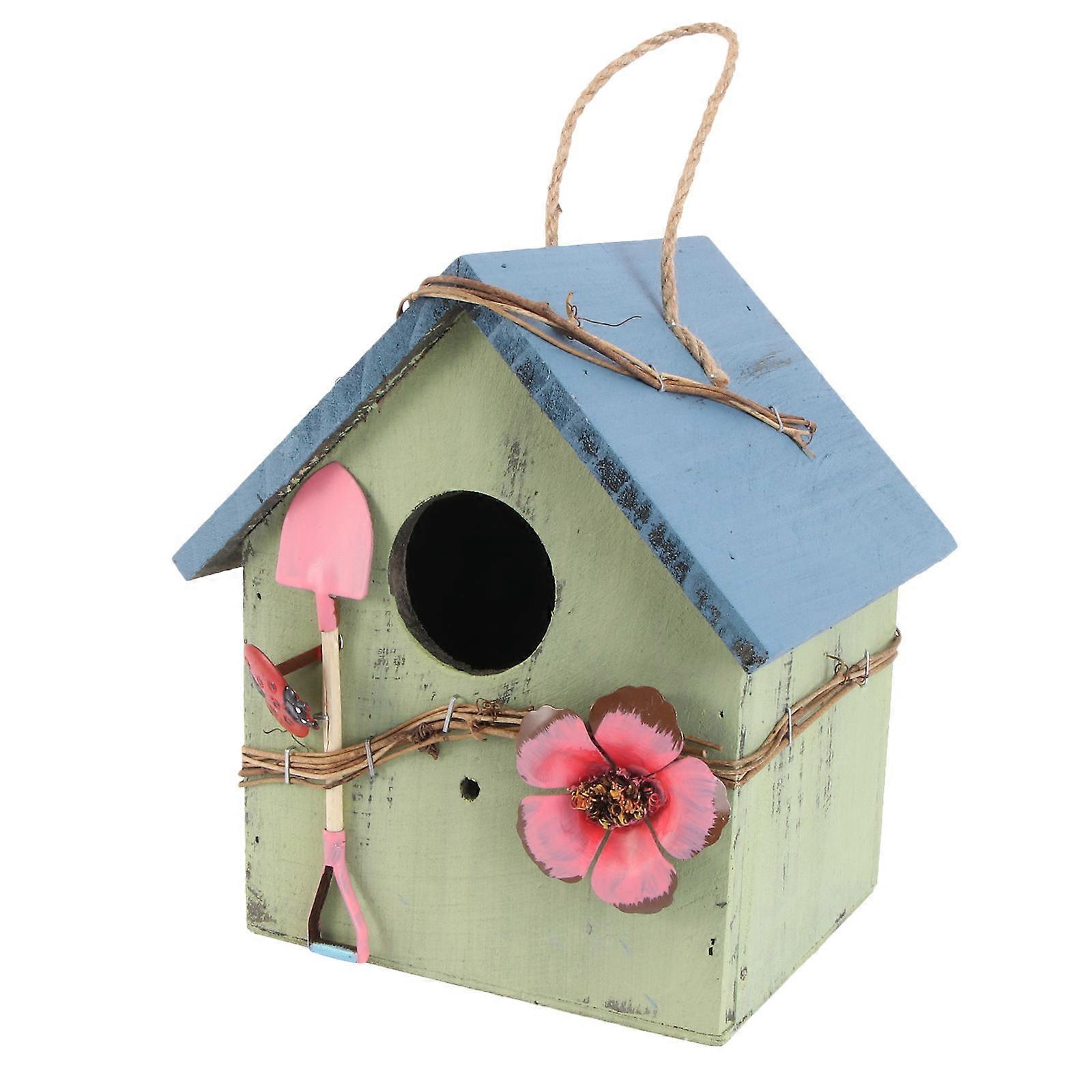 Handmade Plastic Bird Nest for Decoration with Comfortable Material and Creative Design Multi 4.5 inches