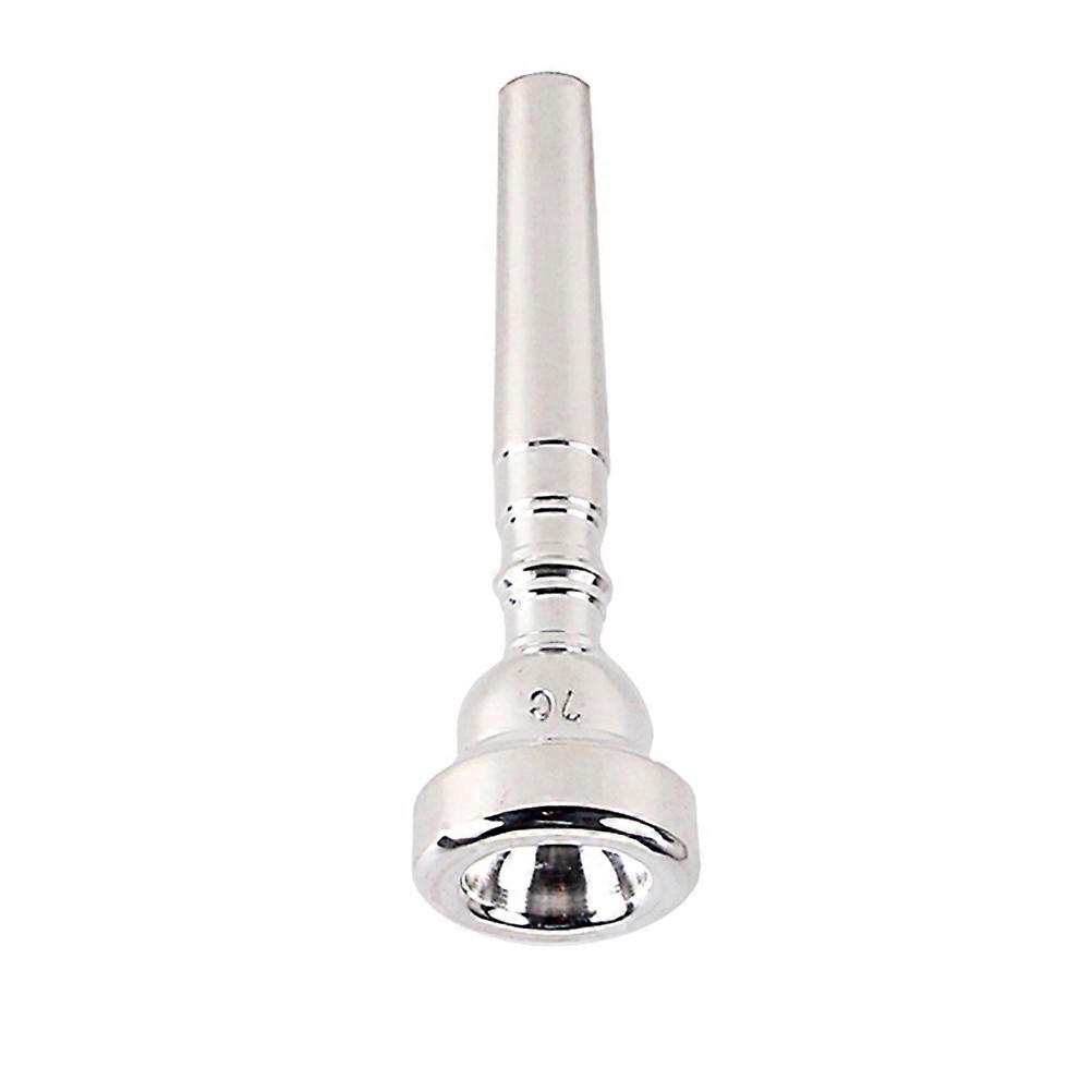 Professional Trumpet Mouthpiece Silver Plated Metal for Bullet Shape Easy Blow Clear